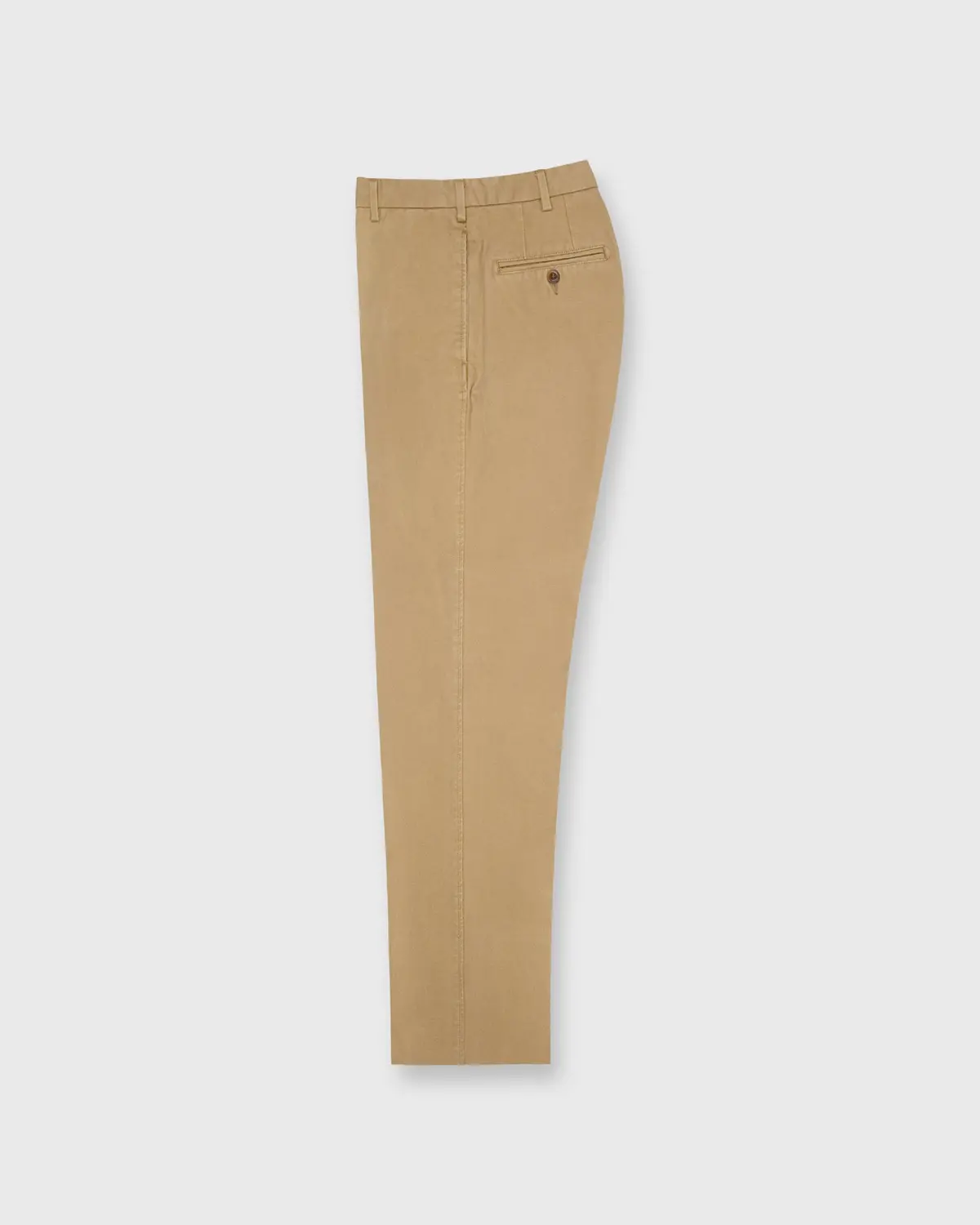 Garment-Dyed Sport Trouser In British Khaki Canvas 1