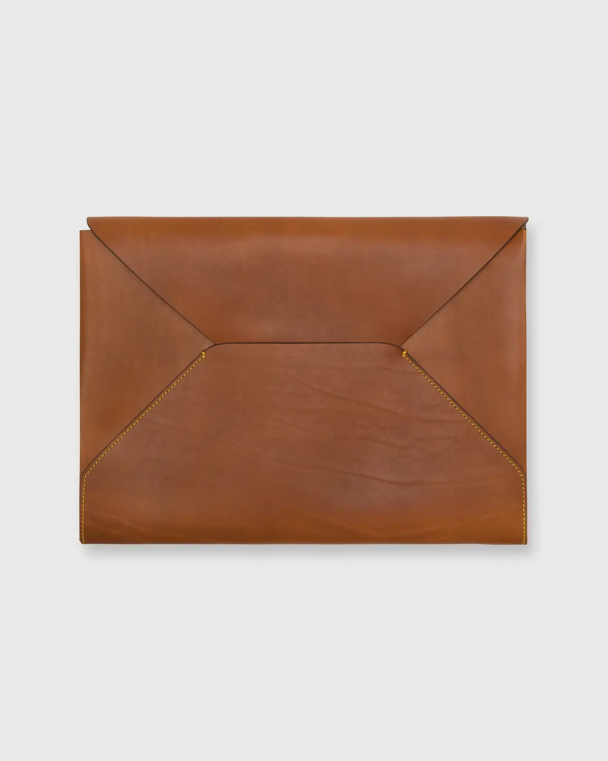 Laptop Case In Tan Leather 1