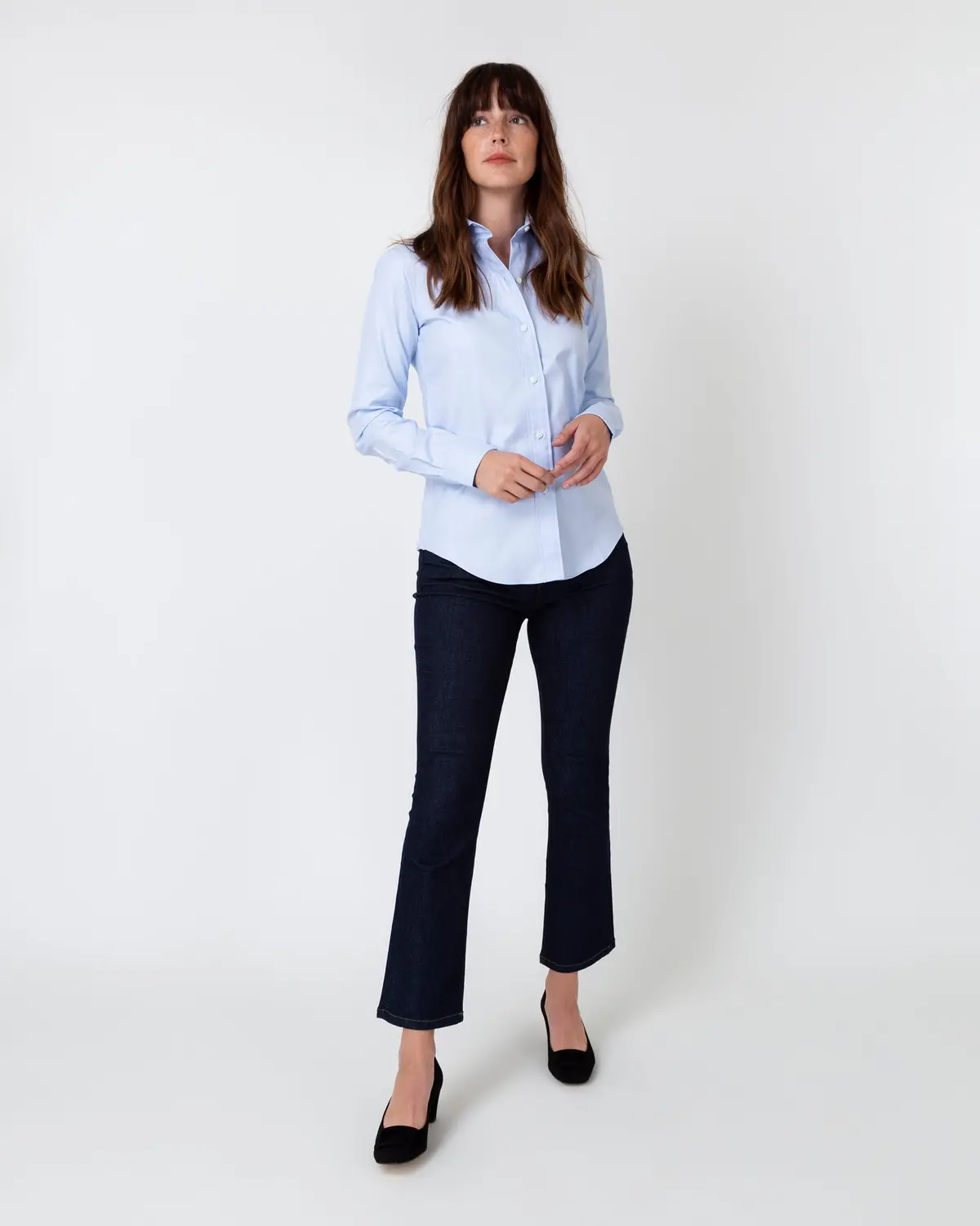 Icon Spread Shirt In Sky Blue Roxford 1