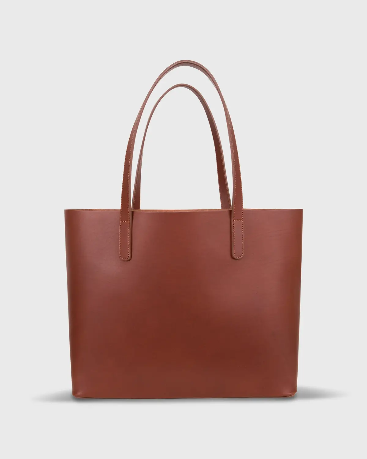 Soft Tote In Chestnut Cowhide 1