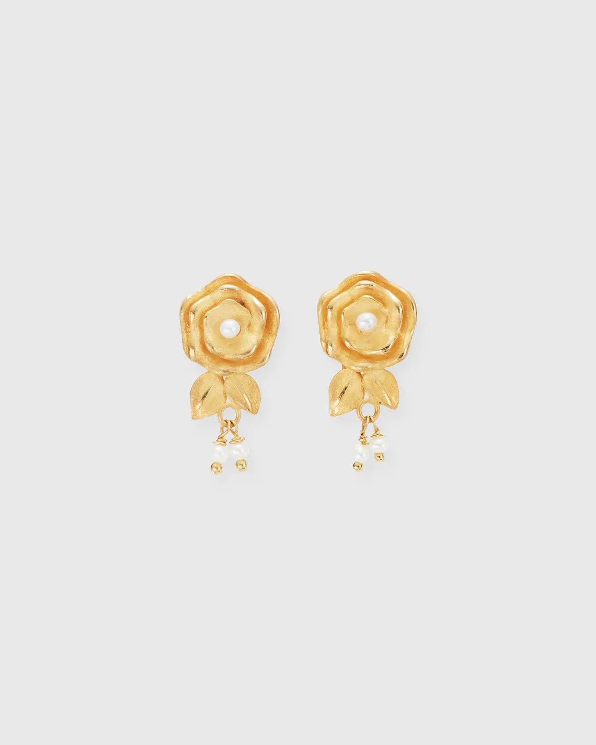 The Spritz Earrings In Gold/Pearls 1