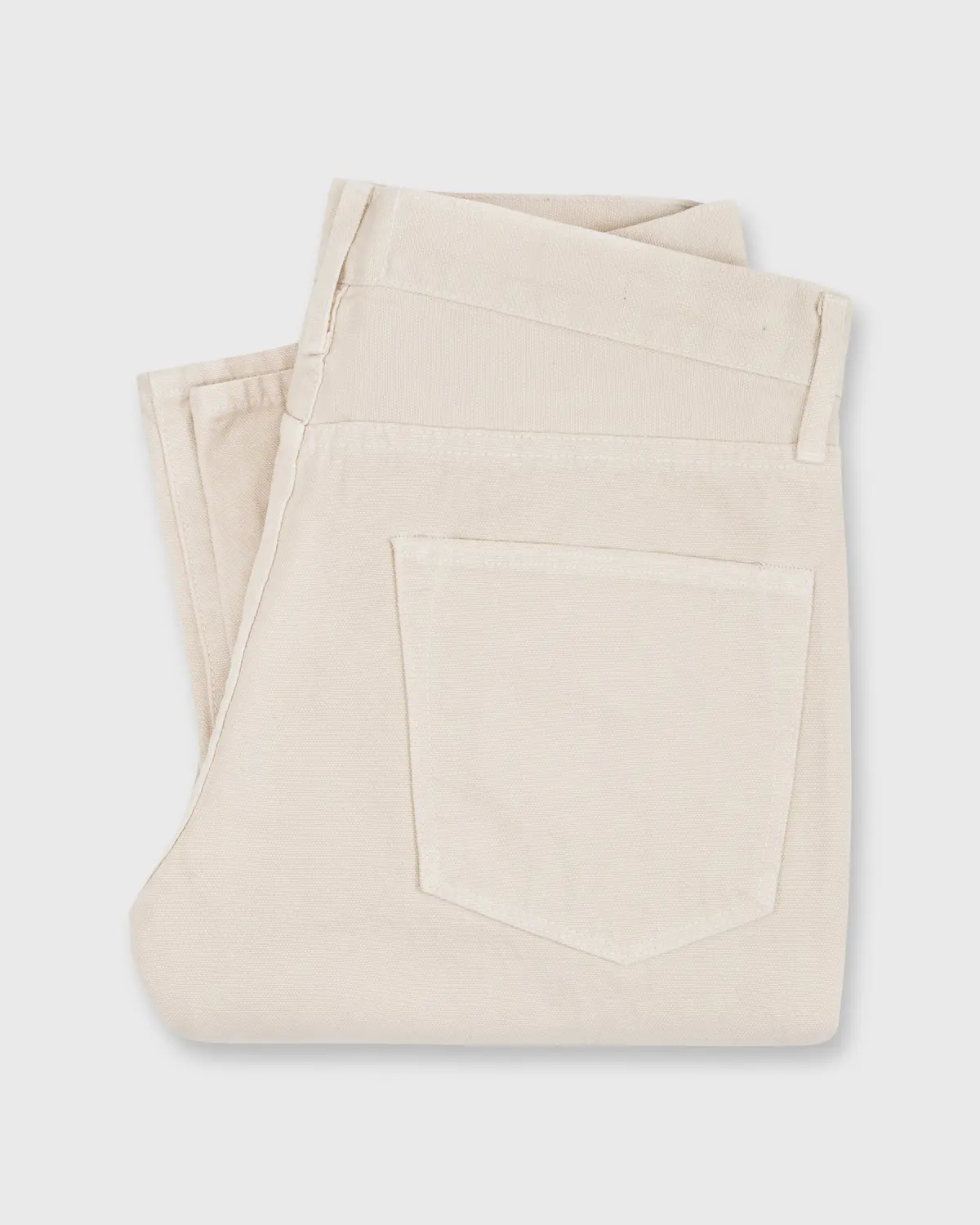 Slim Straight 5-Pocket Pant In Stone Garment-Dyed Canvas 1