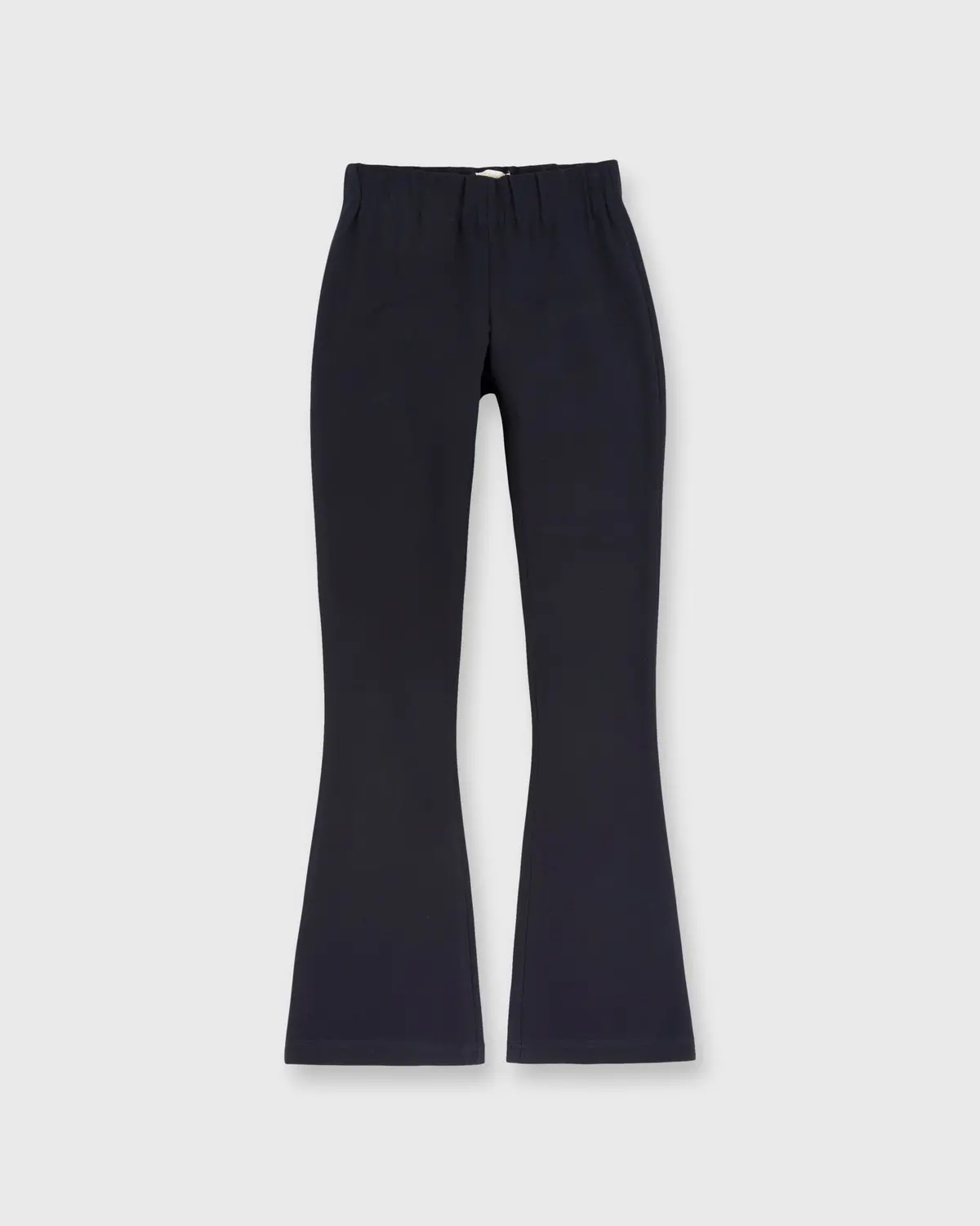 Faye Flare Cropped Pant In Navy Ponte Knit 10