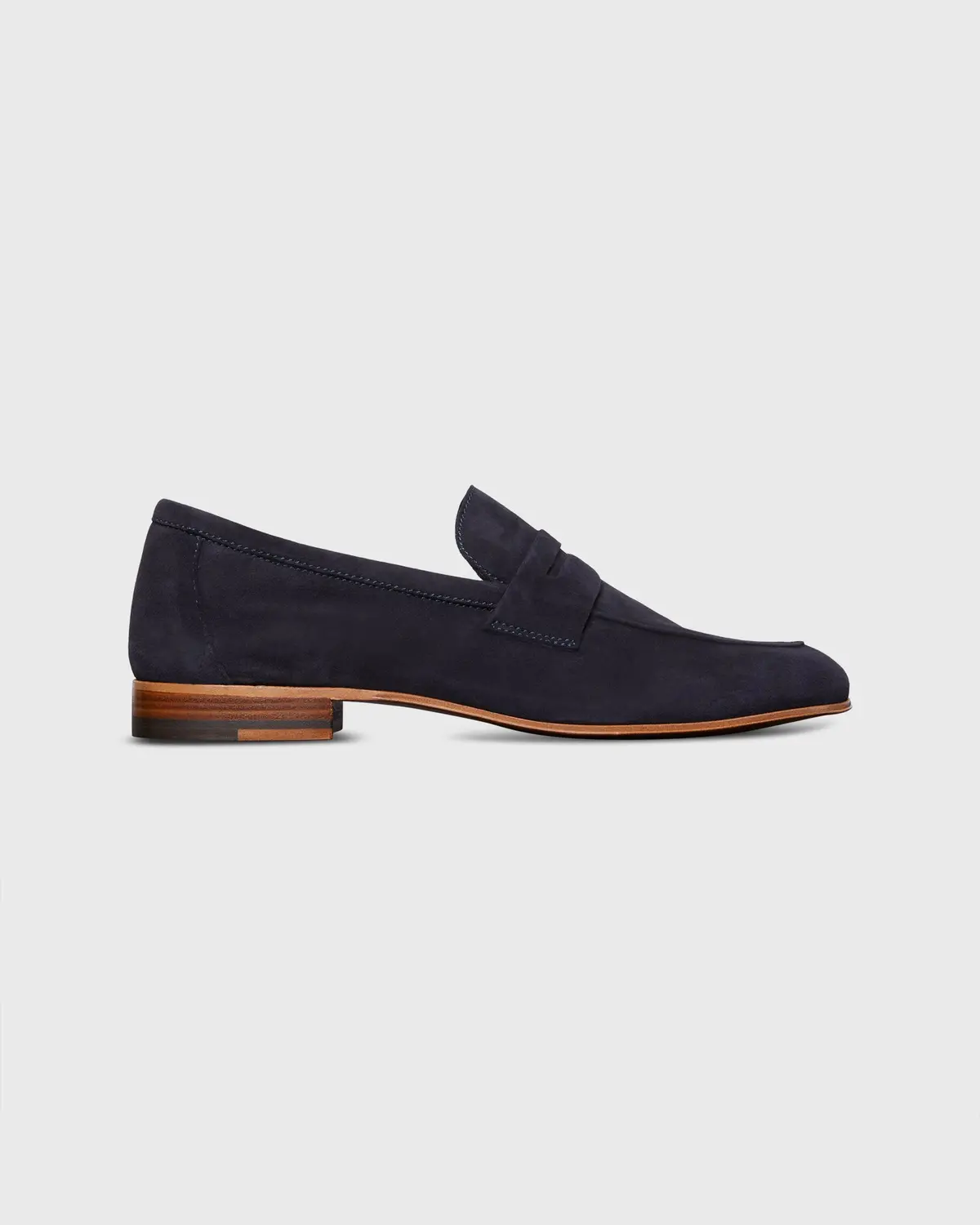 Mia Loafer In Navy Suede 1