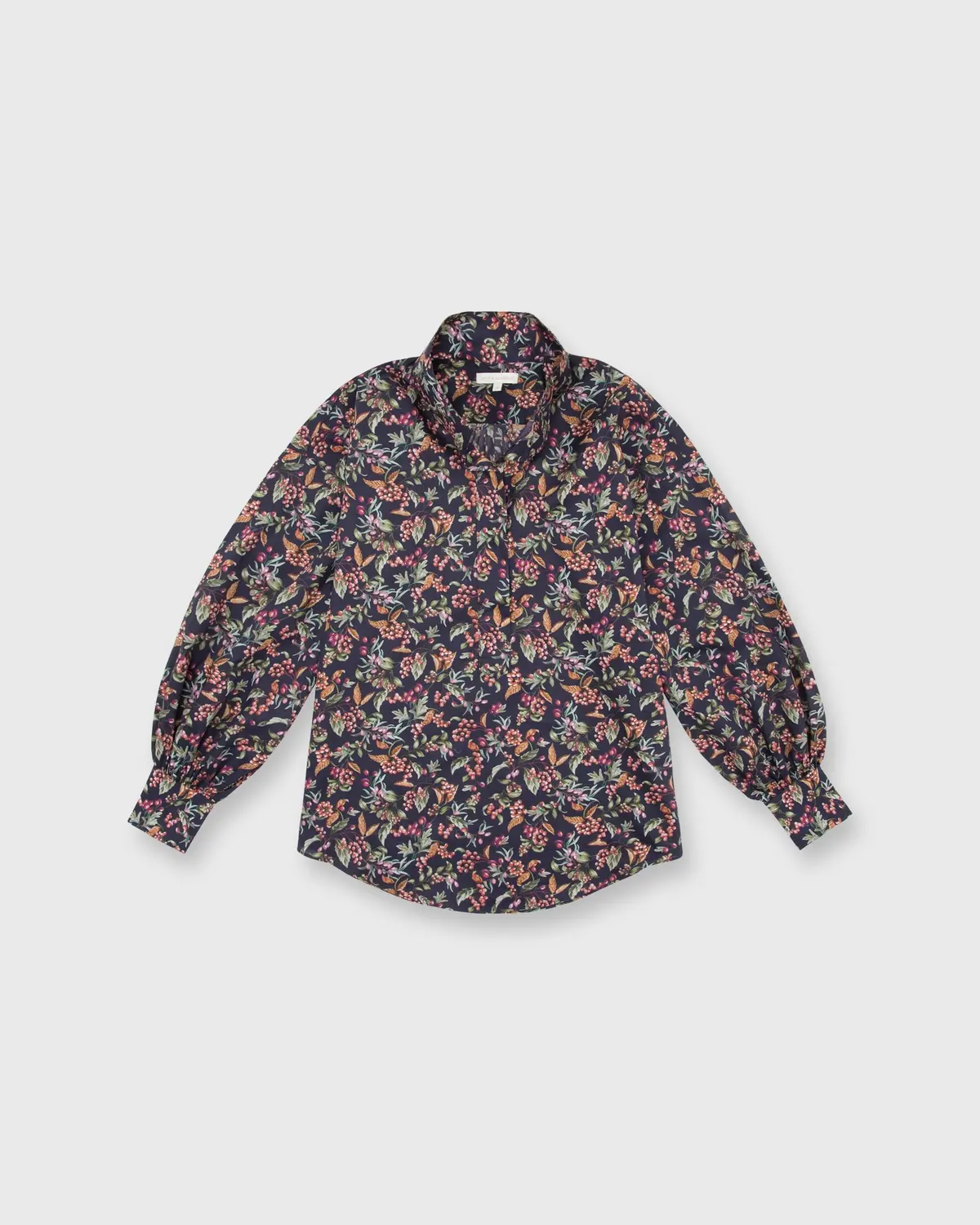 Anaya Popover Shirt In Berry Bittersweet Liberty Fabric 1