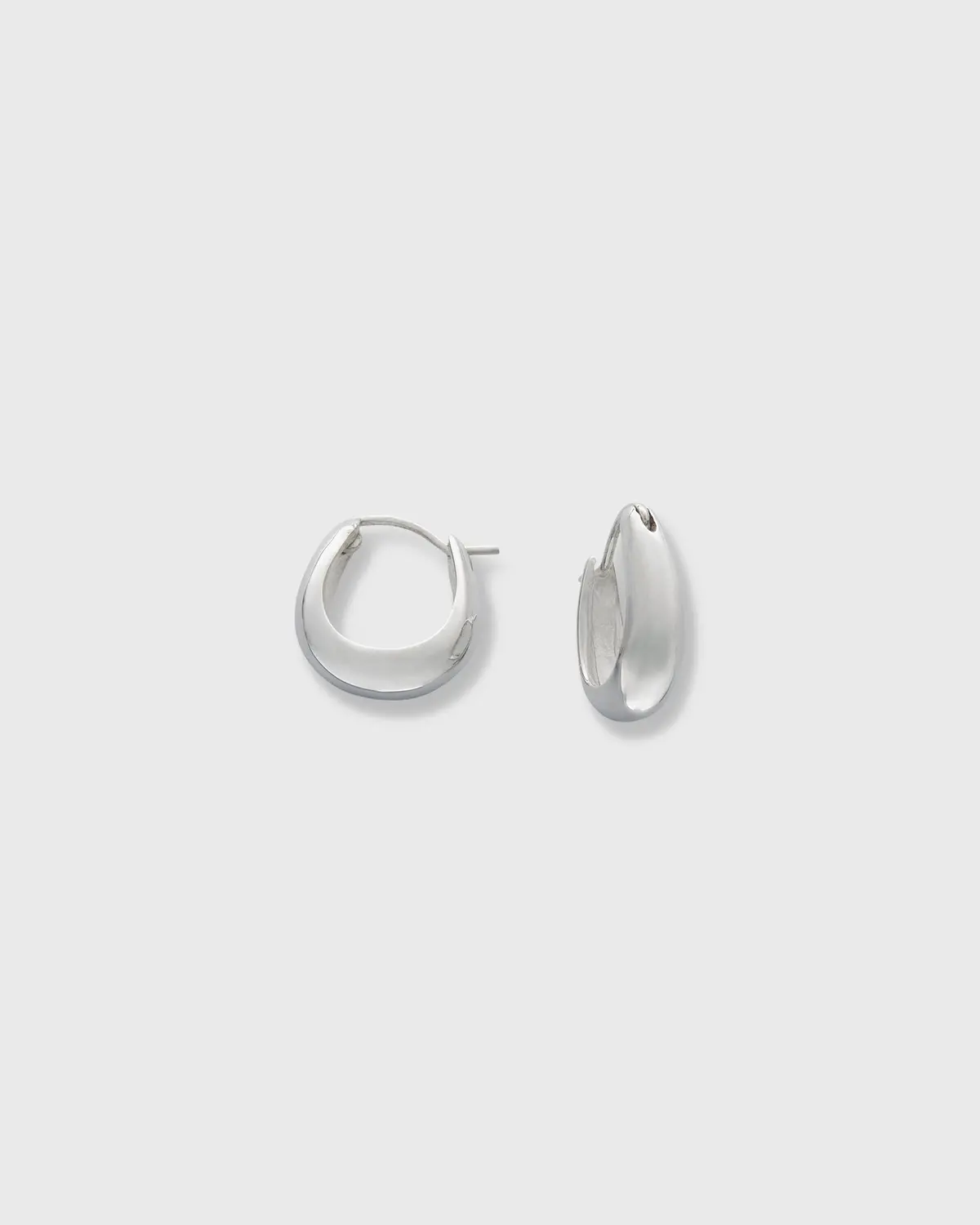 Small Hoop Earrings In Sterling Silver 1