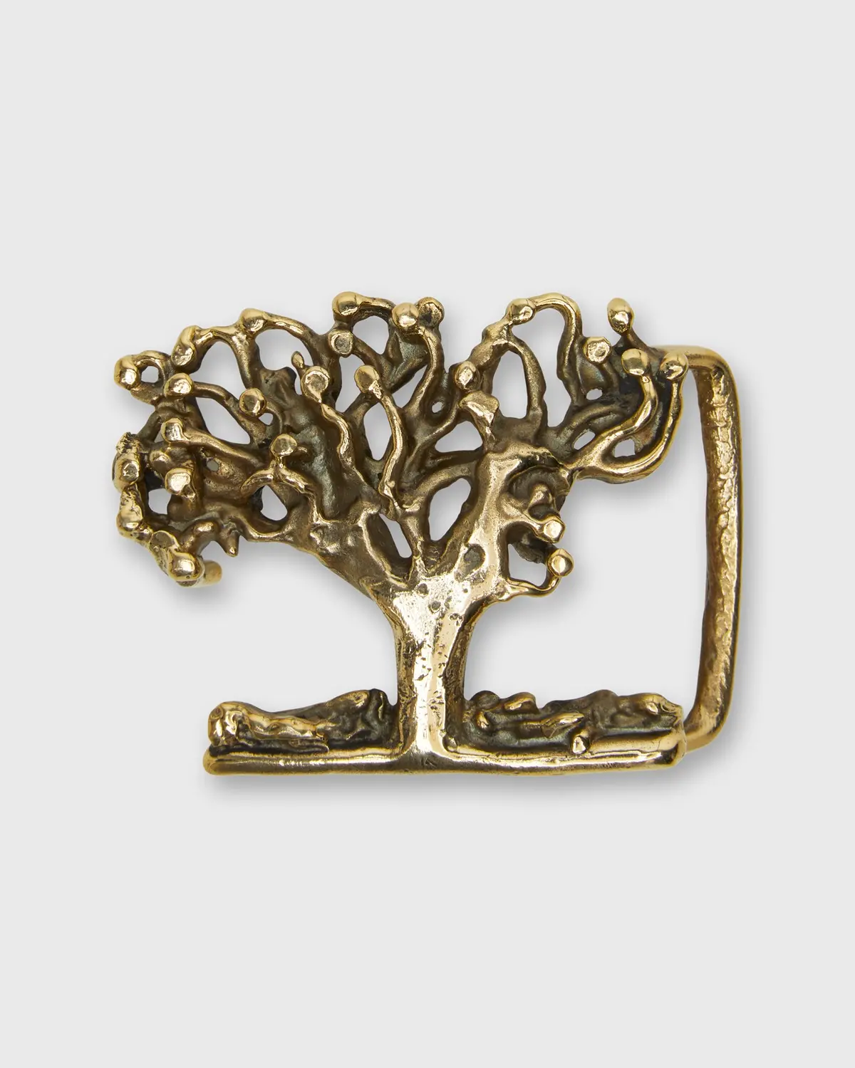 Tree Of Life Belt Buckle In Brass 1