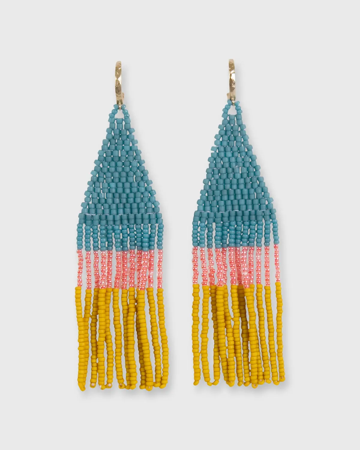 Franja Earrings In Denim 1