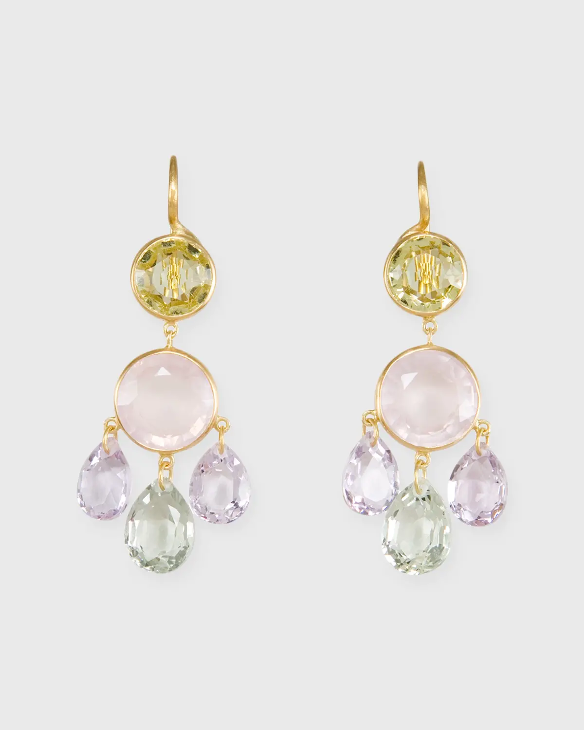 Small Gabrielle D'estrées Earrings In Multicolored Pastel 1