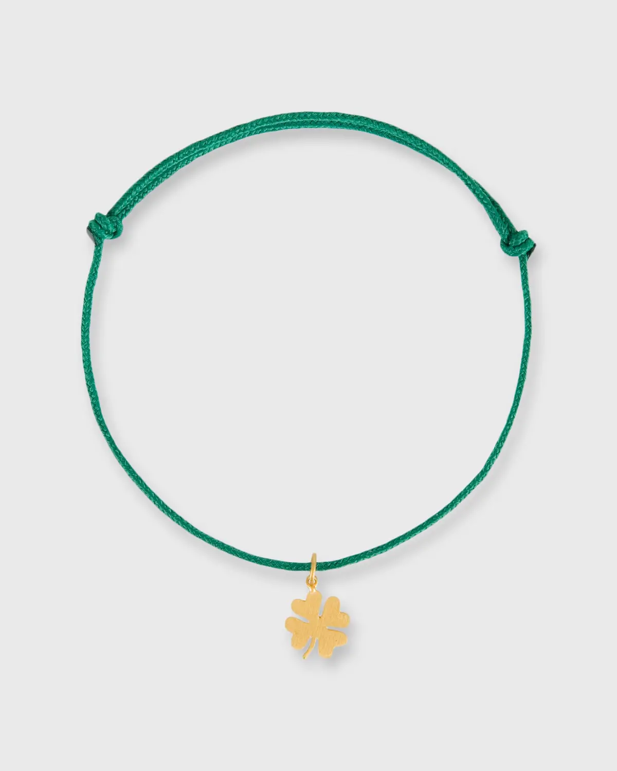 Small Trèfle Charm Bracelet In Gold/Assorted Color Cord 1