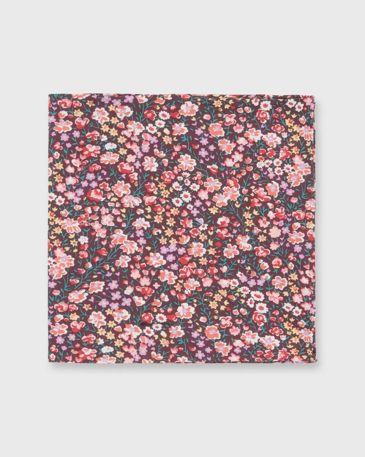 Cotton Print Pocket Square In Pink Phoebe & Jo Liberty Fabric 1