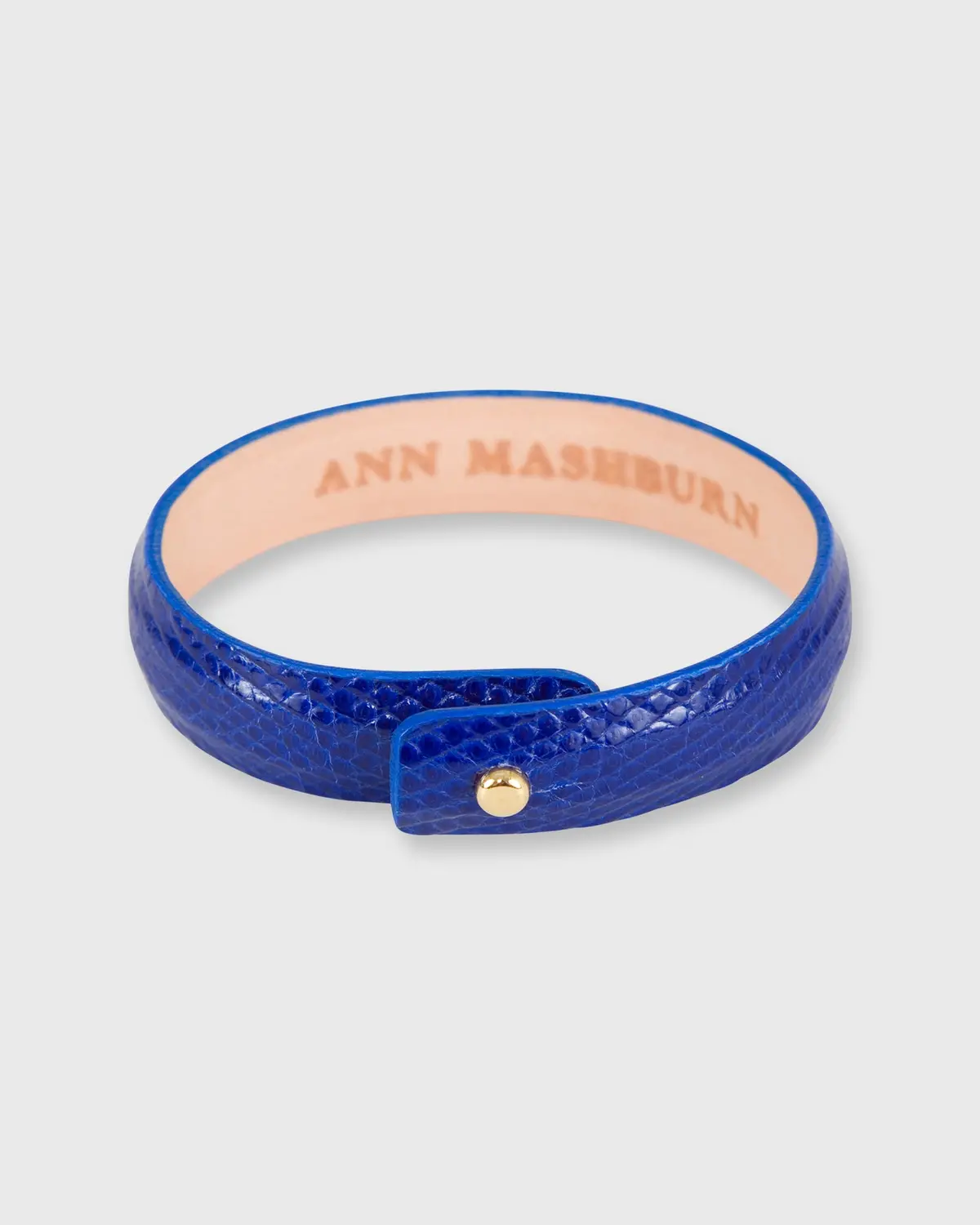 0.5" Lizard Cuff Bracelet In Cobalt 1