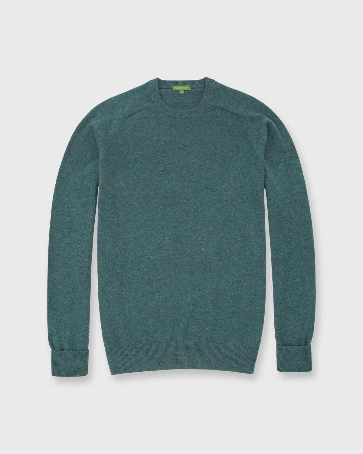 Classic Crewneck Sweater In Heather Pine Cashmere 1