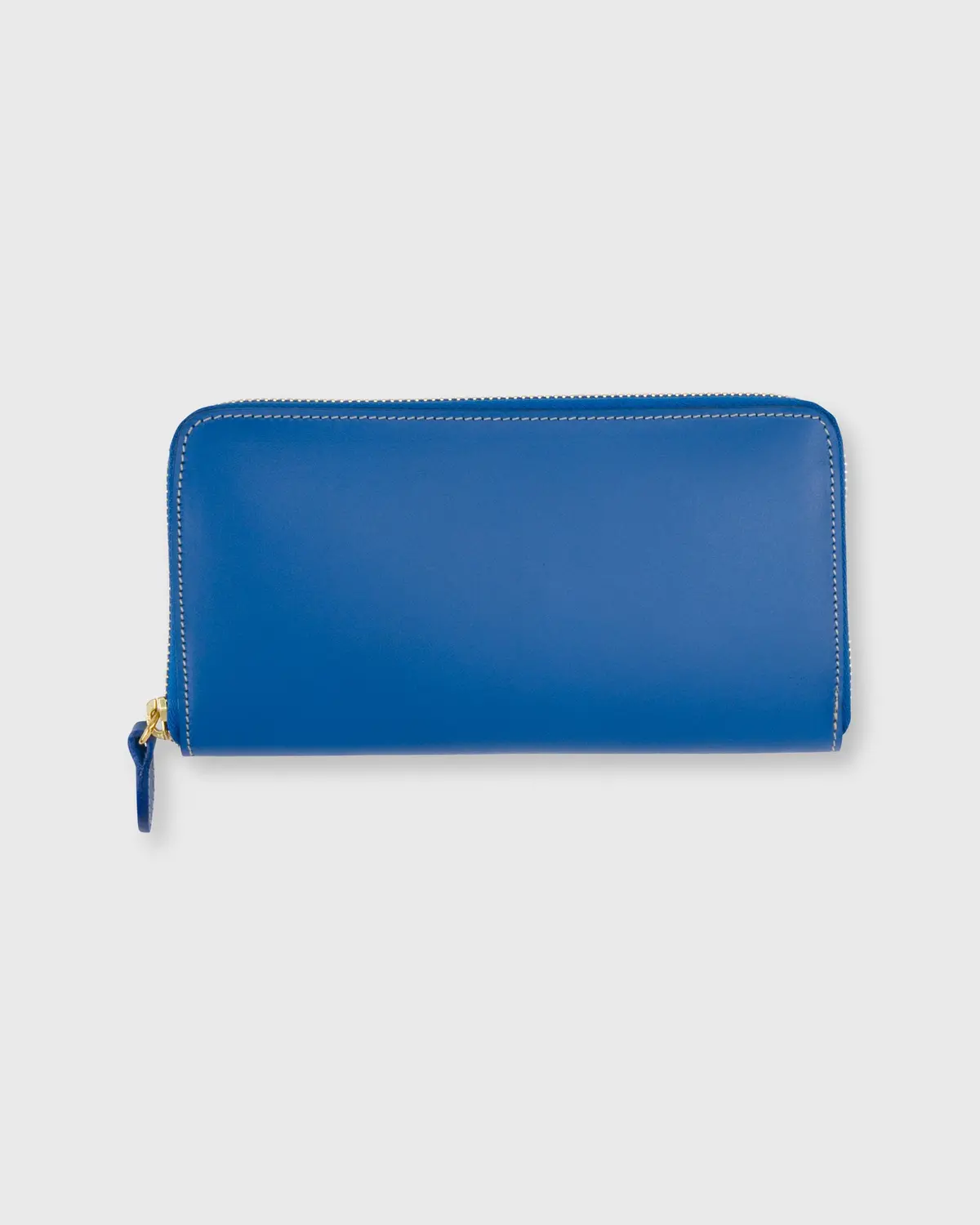 Zip Wallet In Cobalt Leather 1