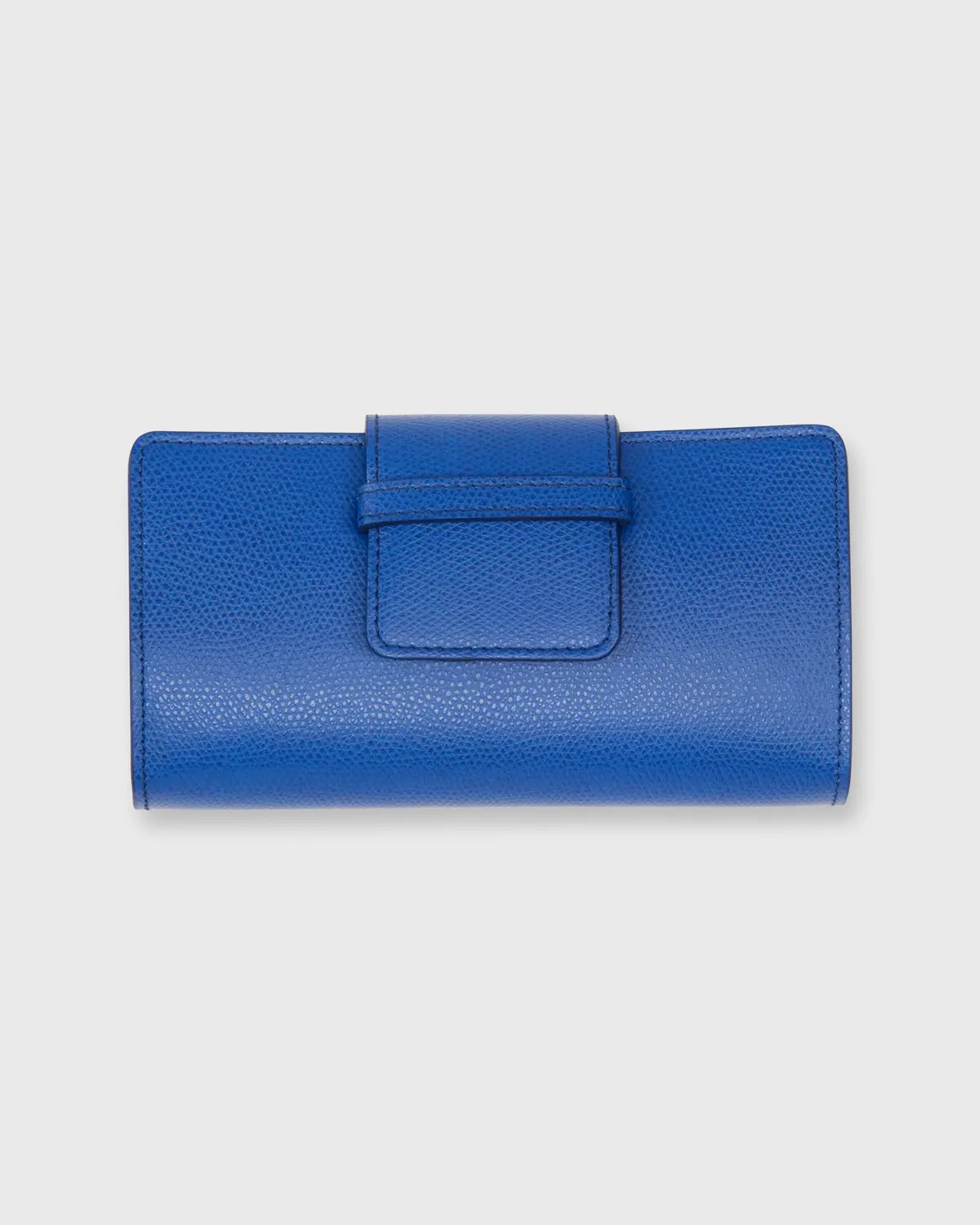 Small Phone Wallet Clutch In Cobalt Leather 1