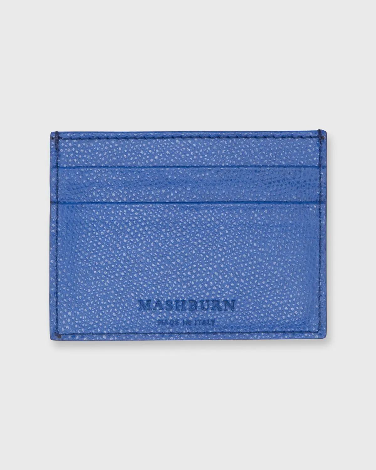 Card Holder In Cobalt Leather 1