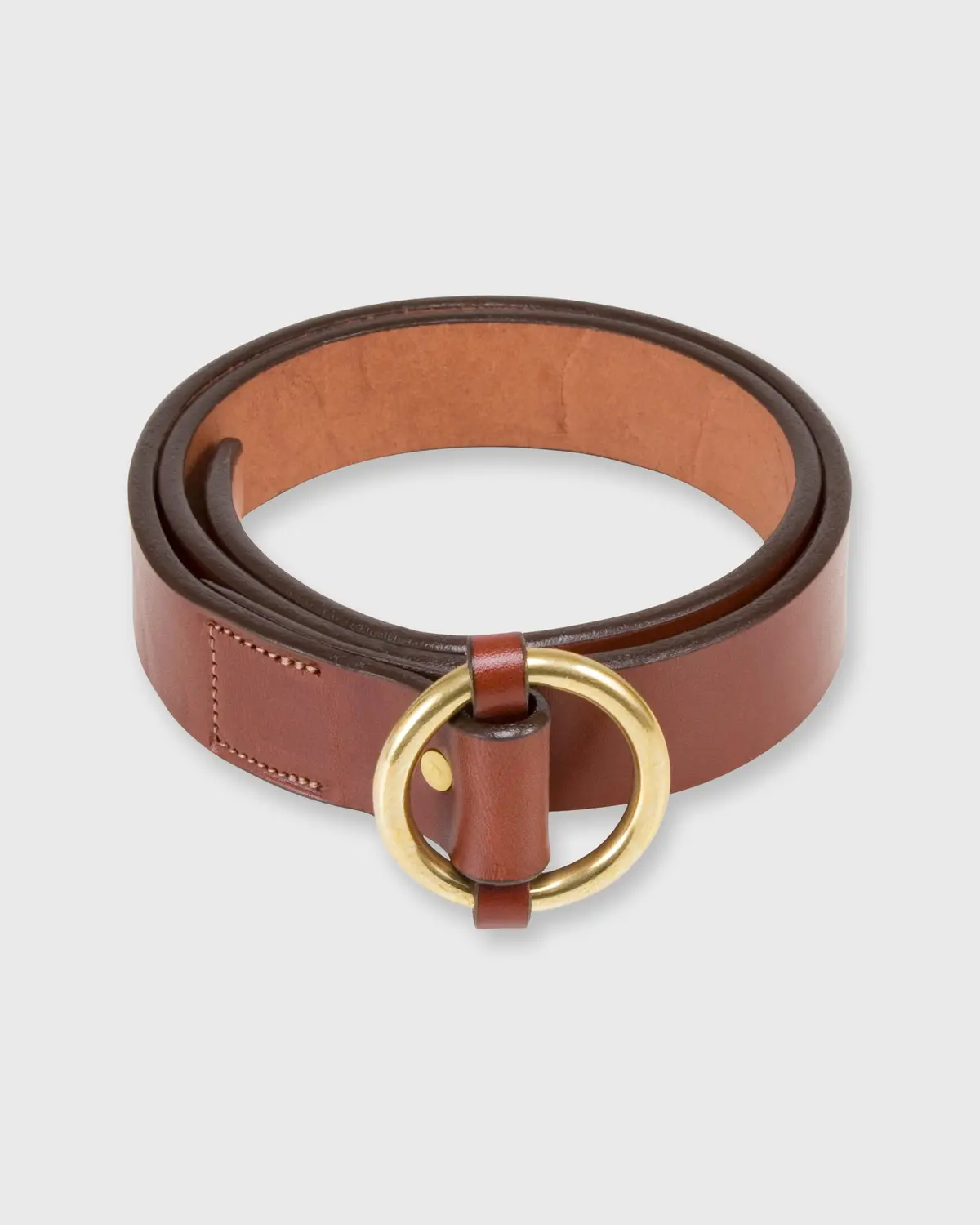 1.25" O-Ring Belt In Oak Bridle 1