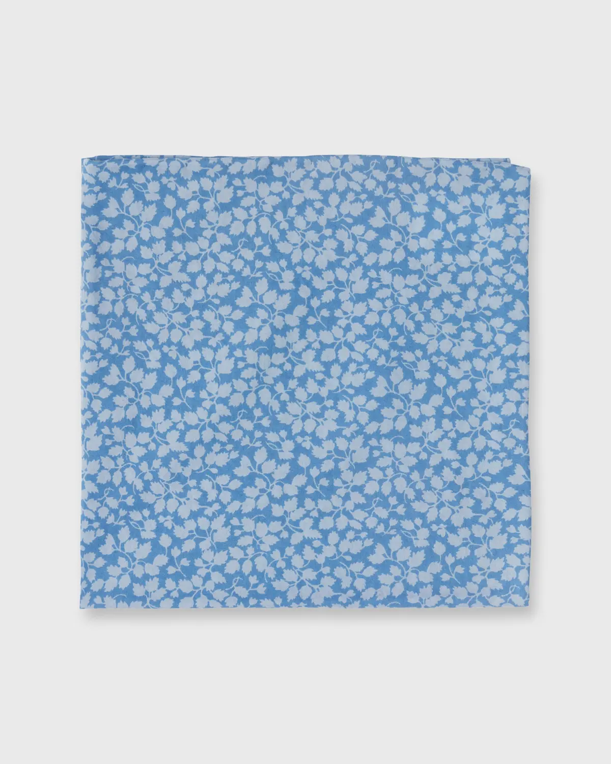 Cotton Print Pocket Square In Blue Glenjade Liberty Fabric 1