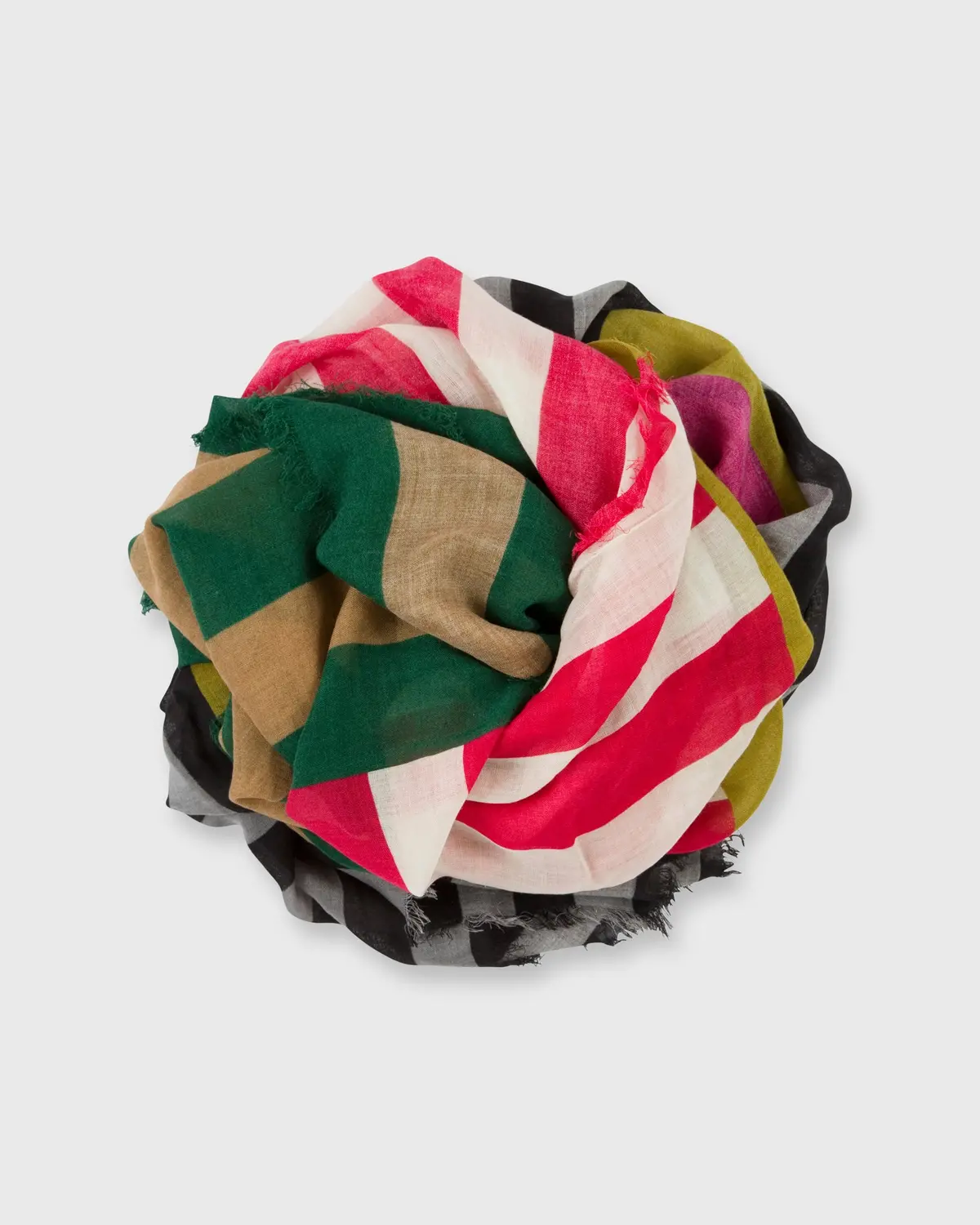 Multicolor Stripe Scarf In Multi 1