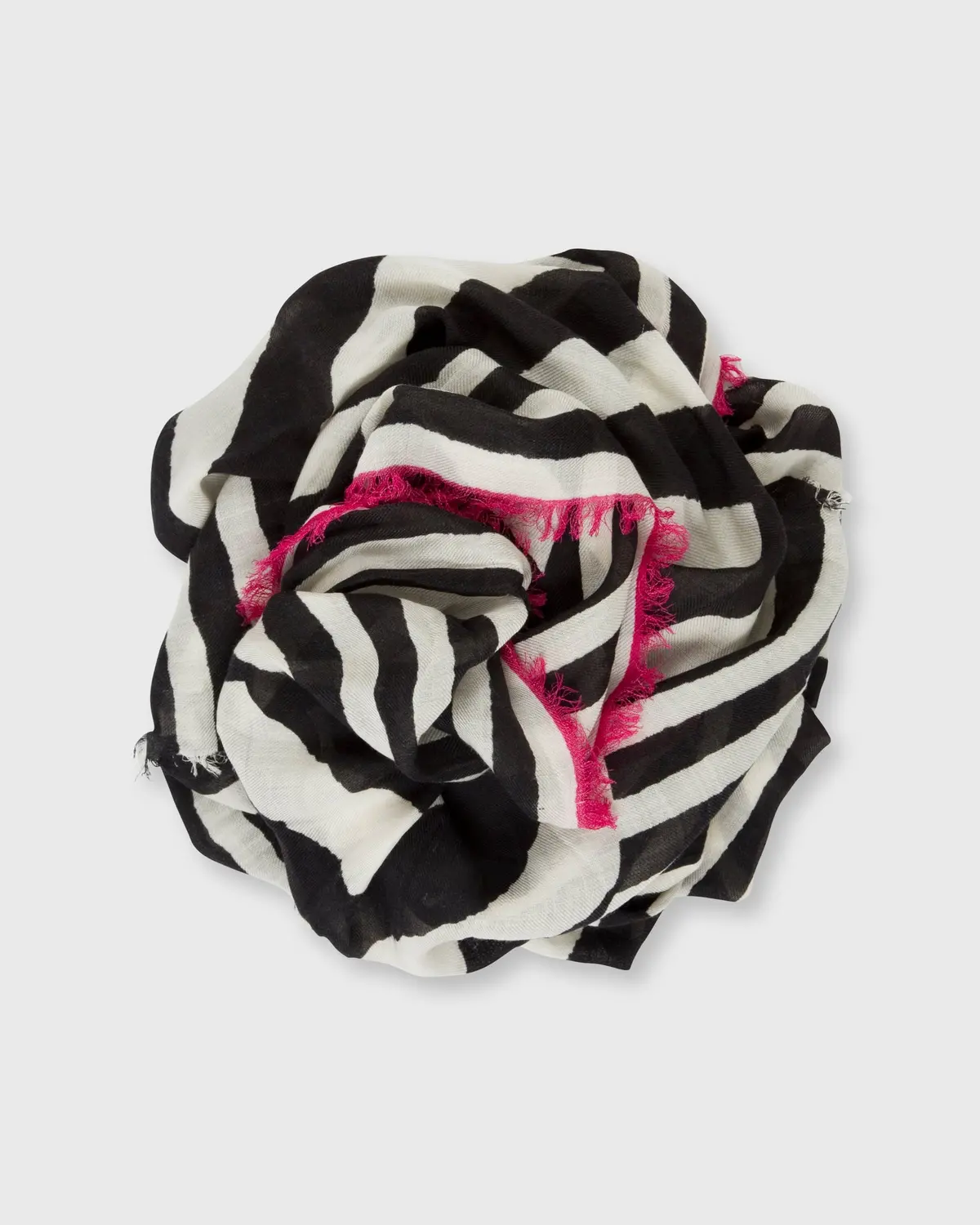 Geometric Print Scarf In Black/White 1