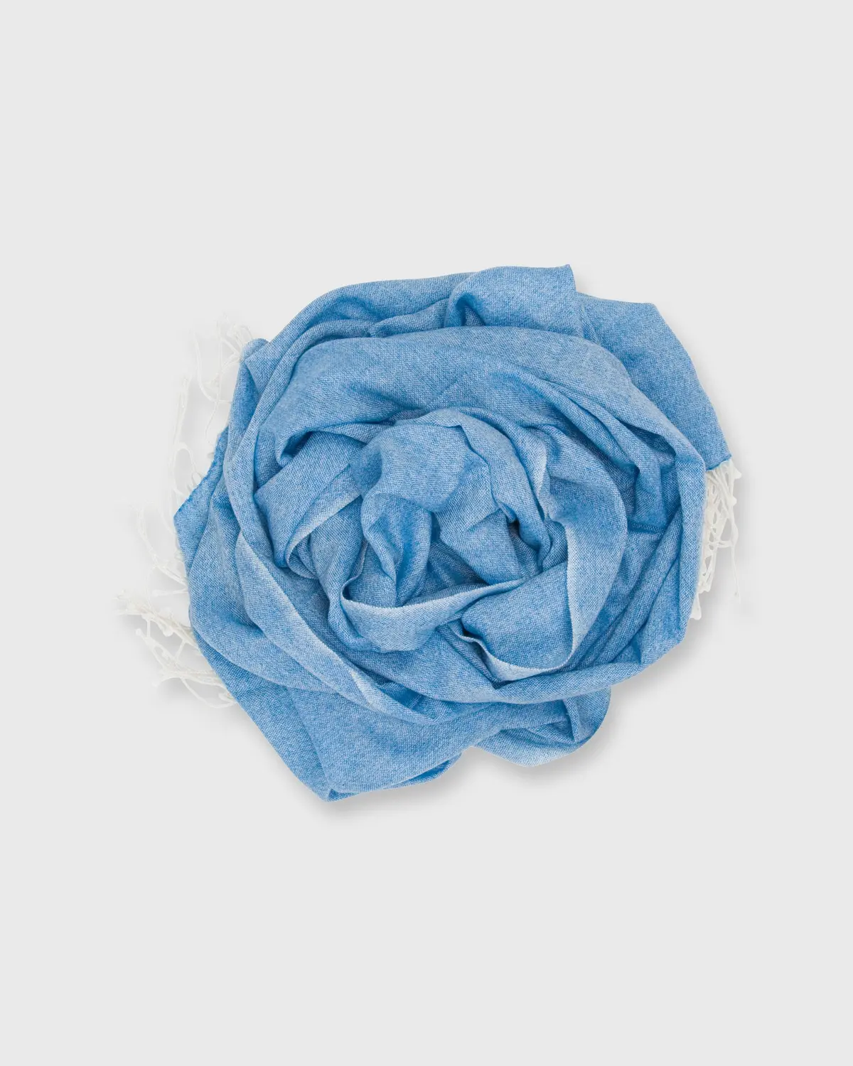 Cashmere Gauze Scarf In Blue/White 1