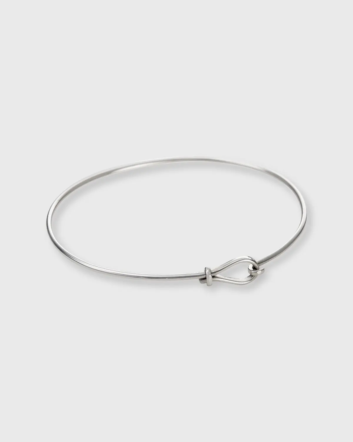 Simple Wire Bracelet In Sterling Silver 1