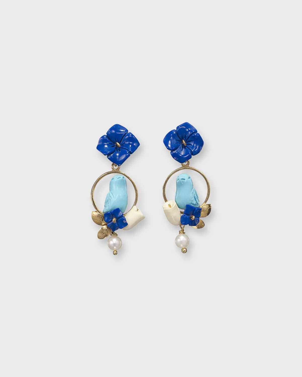 Chick Earrings In Lapis/Turquoise 1