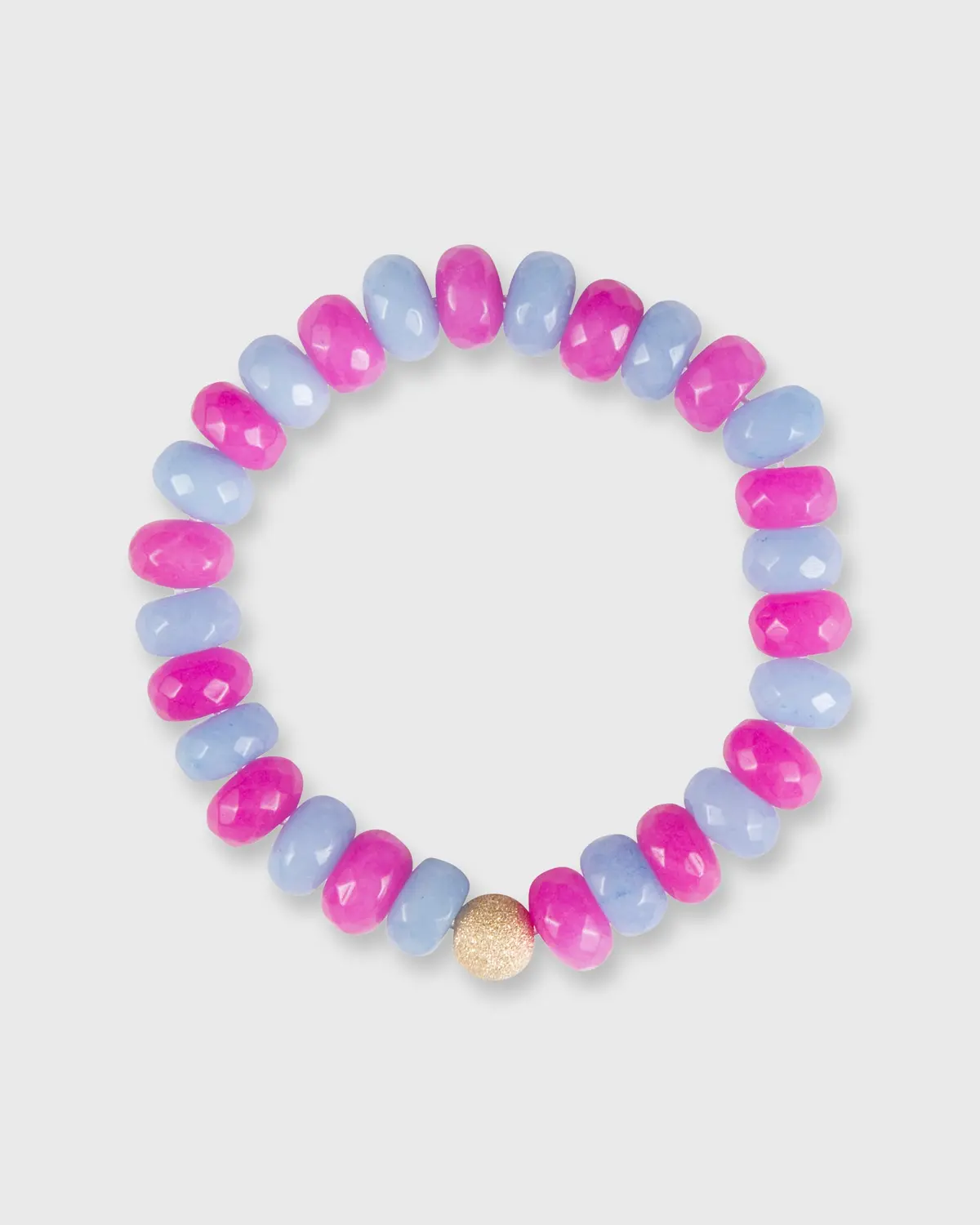 Semi Precious Beaded Bracelet In Mochi 1