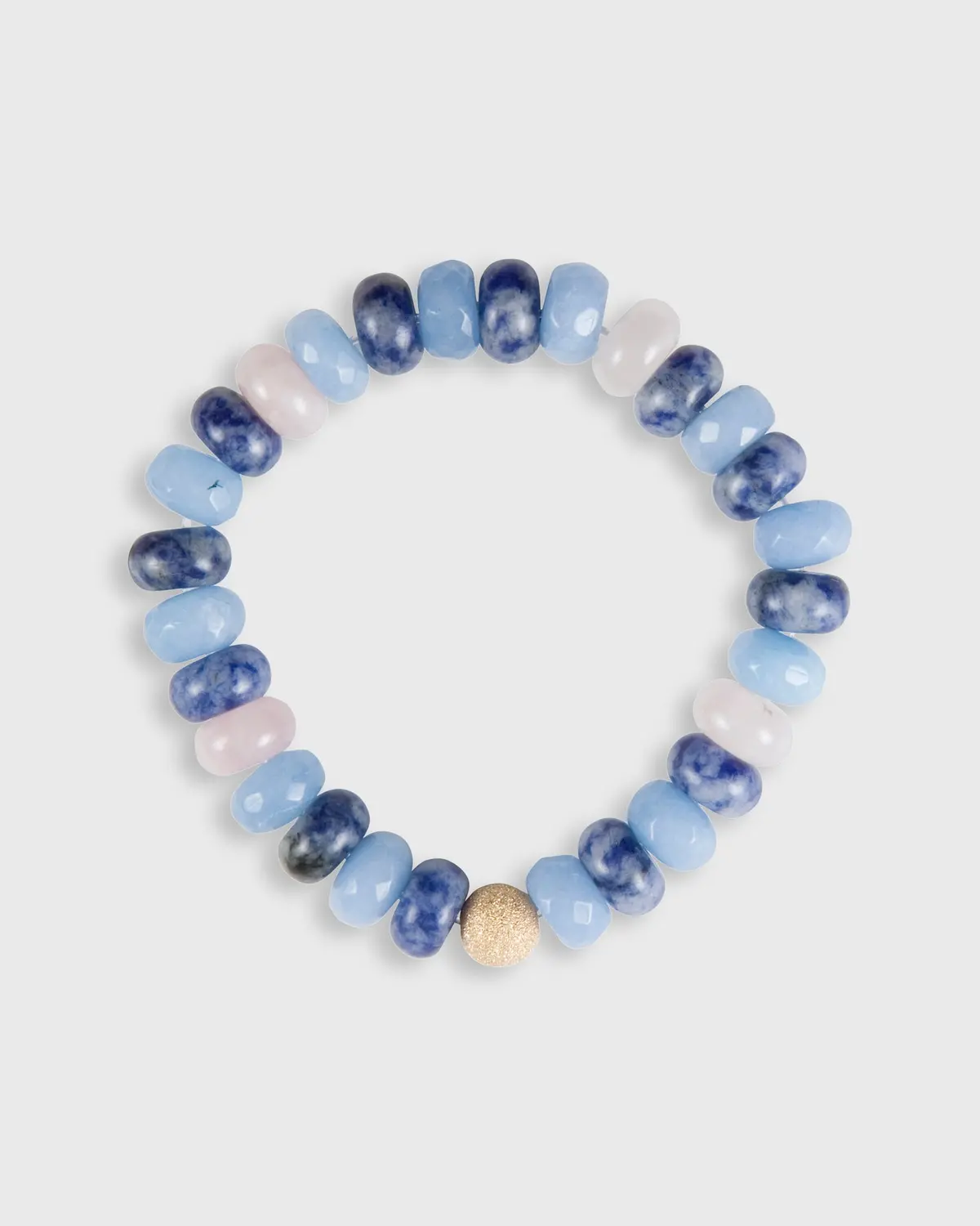 Semi Precious Beaded Bracelet In Ocean 1