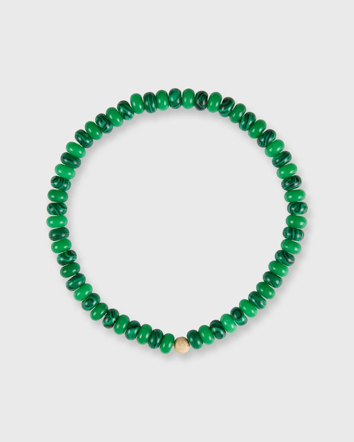 Semi Precious Beaded Choker In Malachite Madness 1