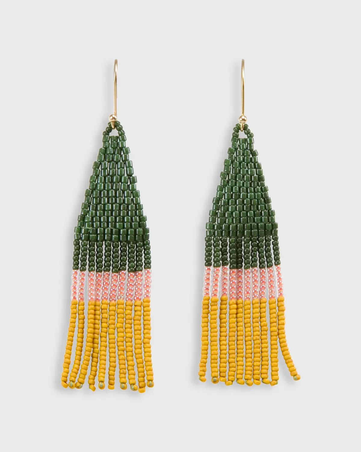 Franjette Earrings In Olive 1