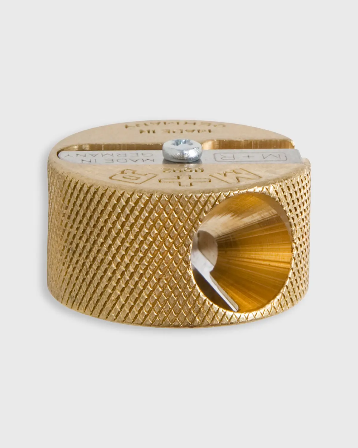 Double Round Pencil Sharpener In Metal 2