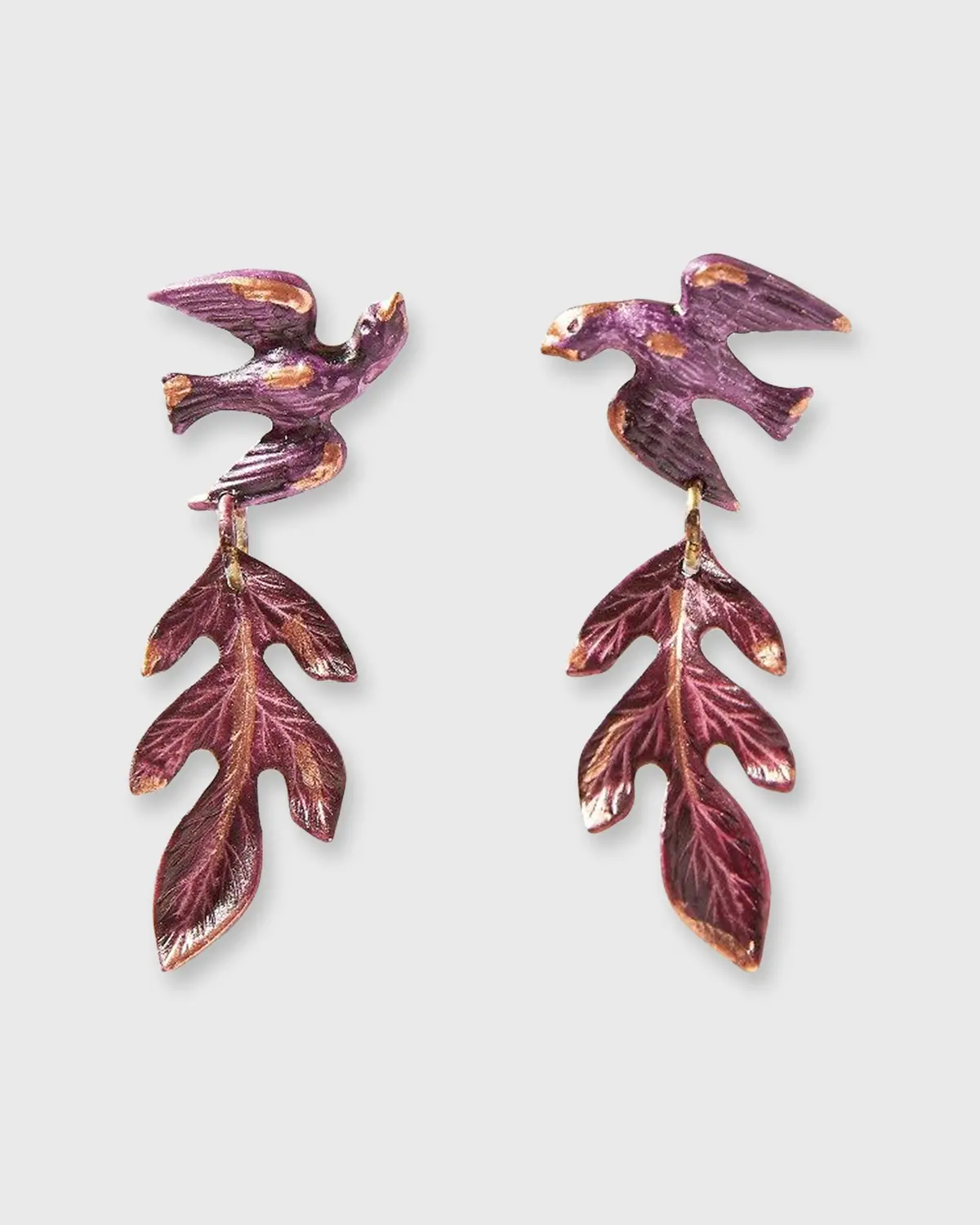 Plum Aija Earrings In Plum 1