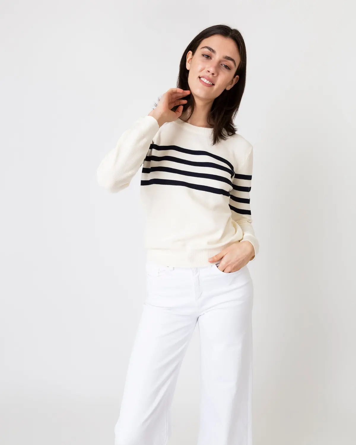 Ariane Sweater In Ecru 1