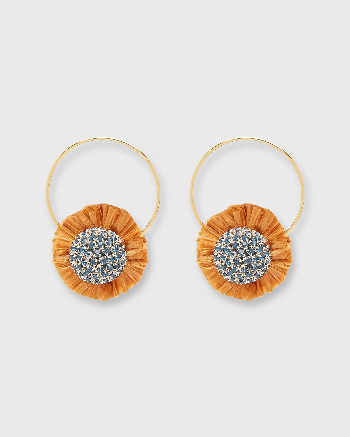 Saturn Earrings In Multicolor Cristallo/Azzurro 1