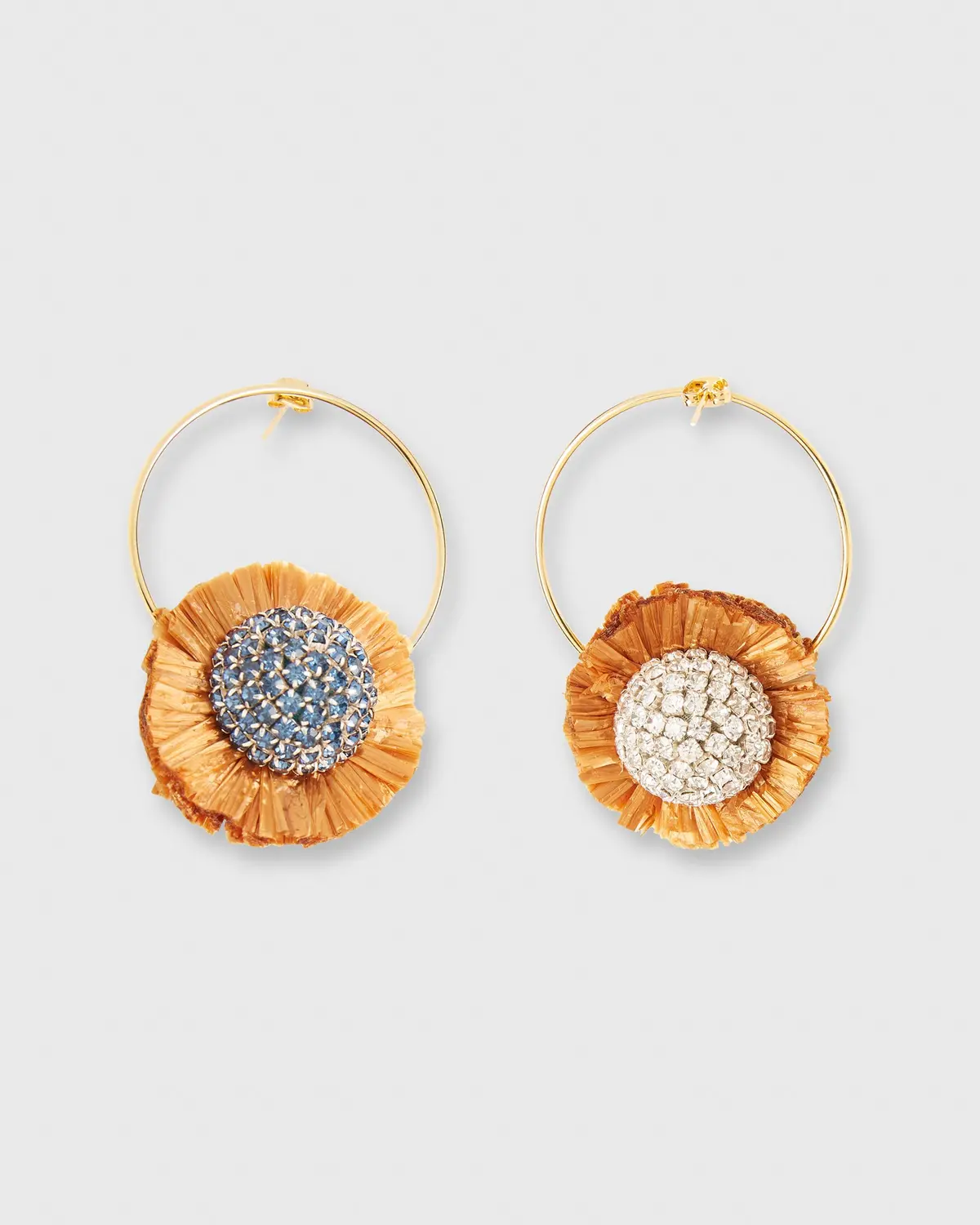 Saturn Earrings In Multicolor Cristallo/Azzurro 2