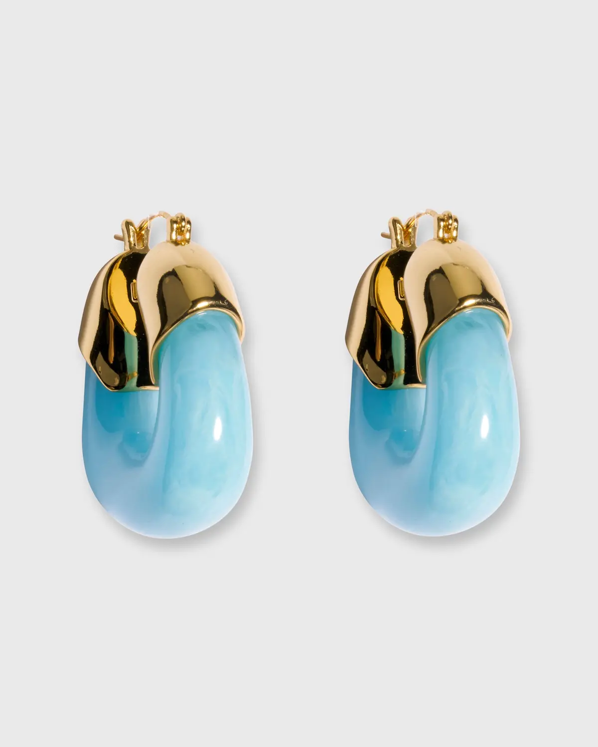 Organic Hoop Earrings In Pool 1