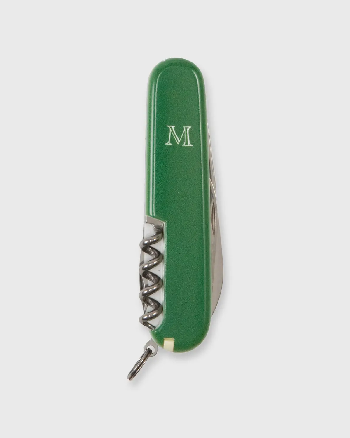 Large Swiss Army Knife In Green/White Mashburn "M" 1