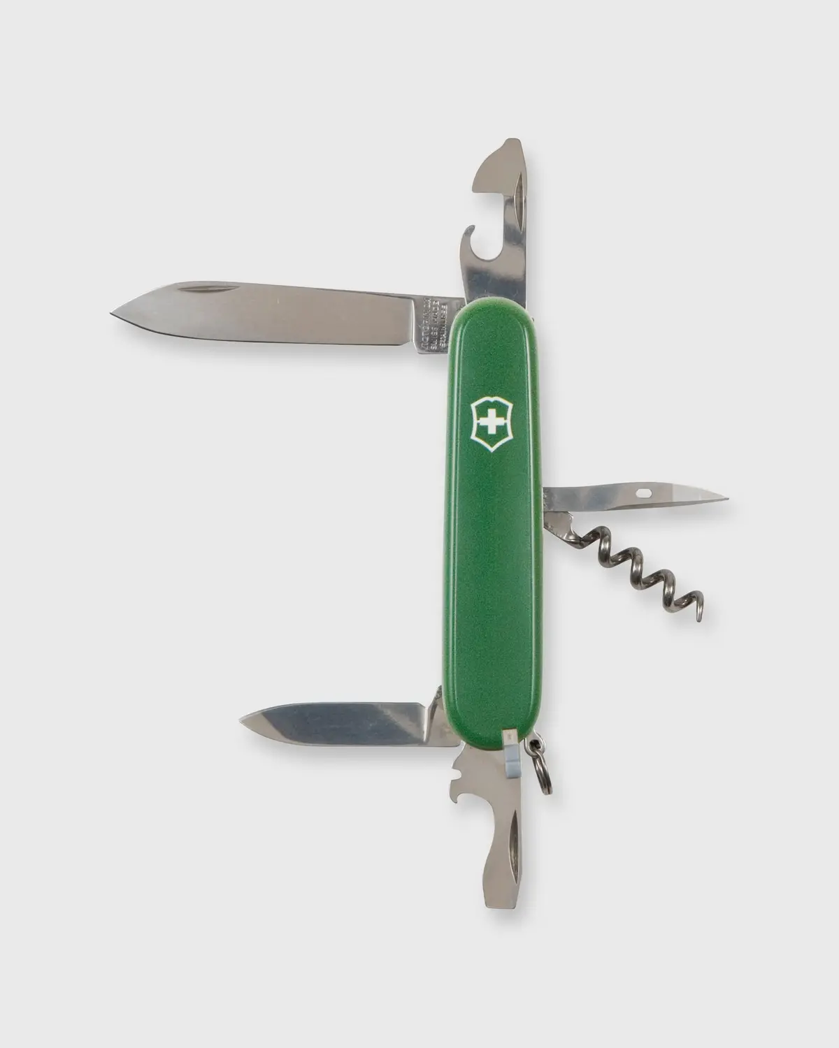 Large Swiss Army Knife In Green/White Mashburn "M" 2