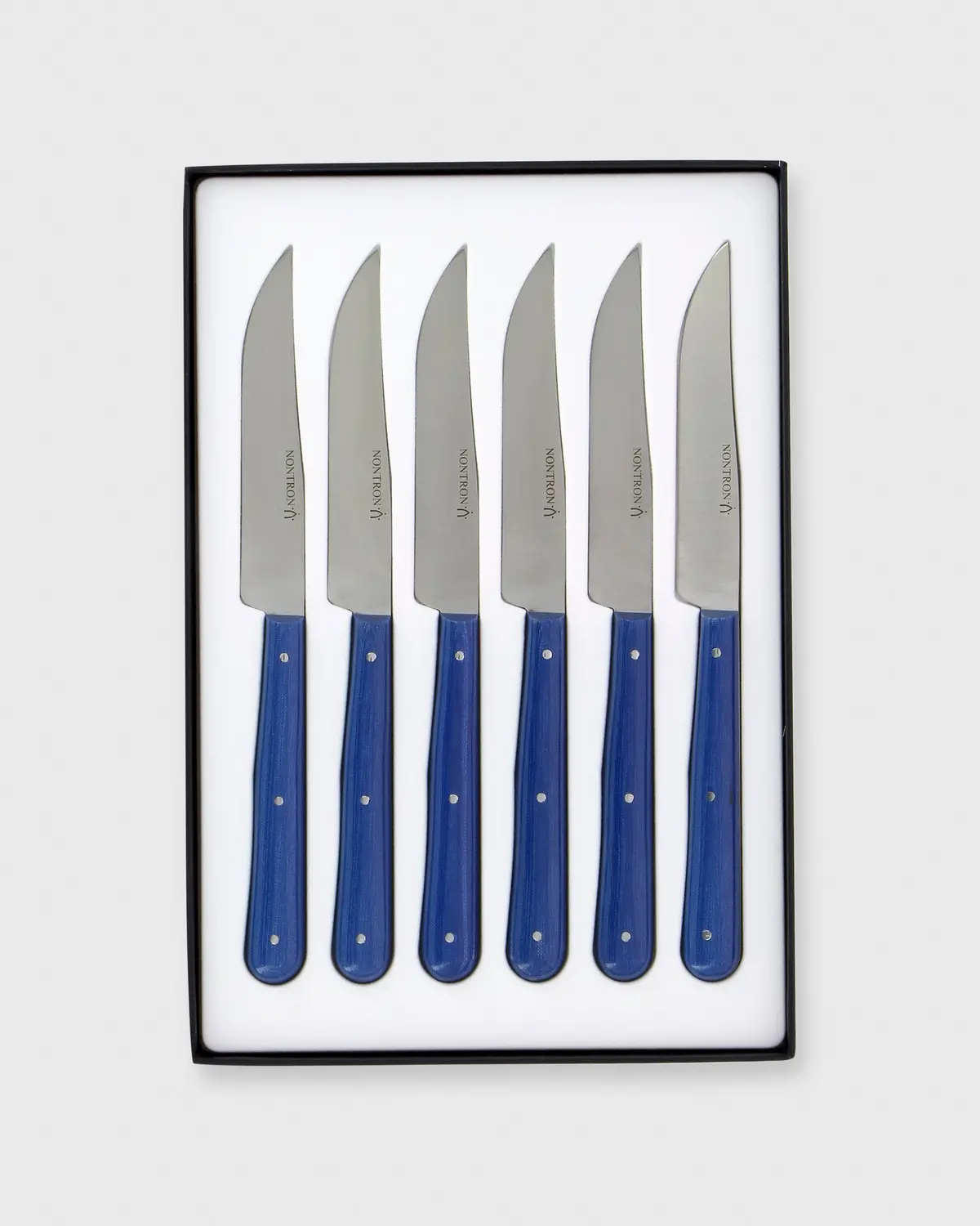 Steak Knives (Set Of 6) In Blue Compressed Fabric 1