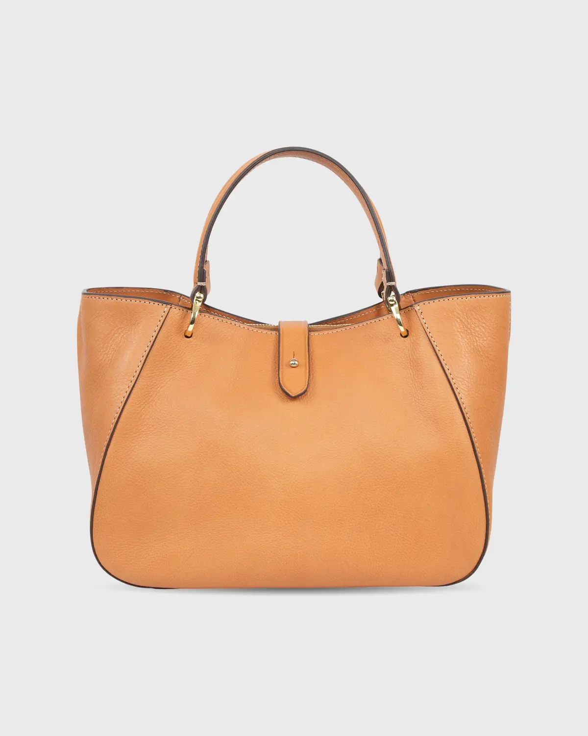 Annalisa Satchel Bag In Tan Leather 1