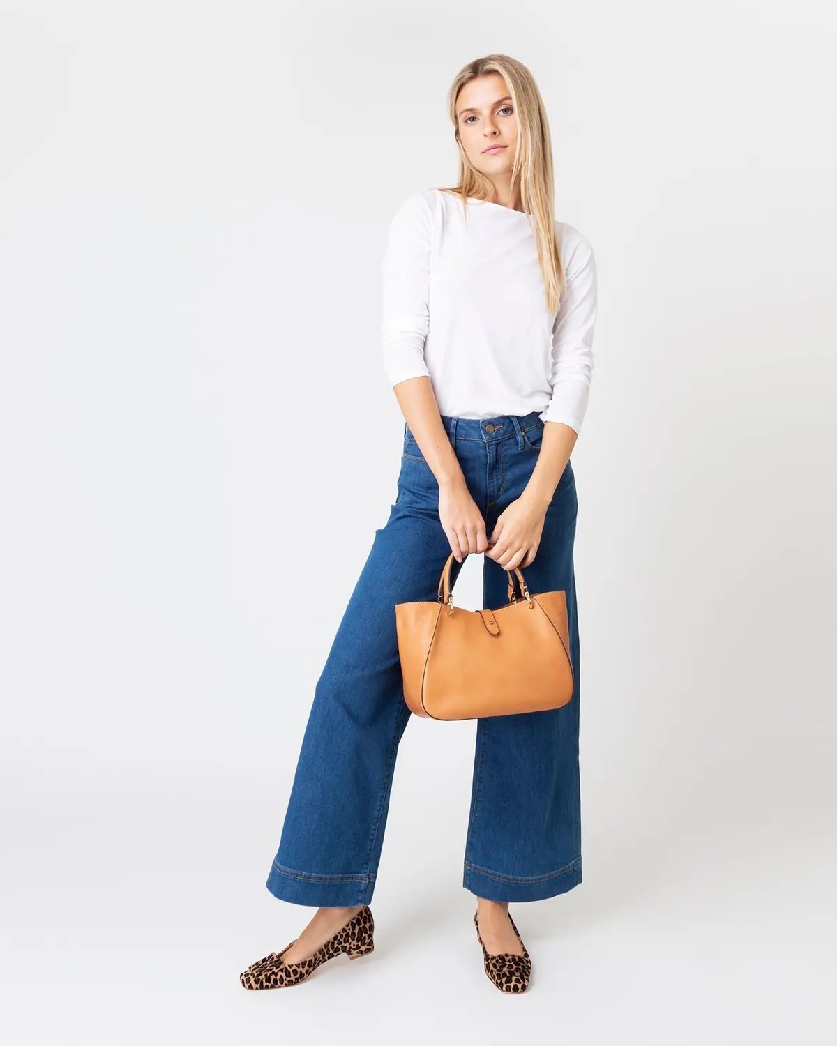 Annalisa Satchel Bag In Tan Leather 2