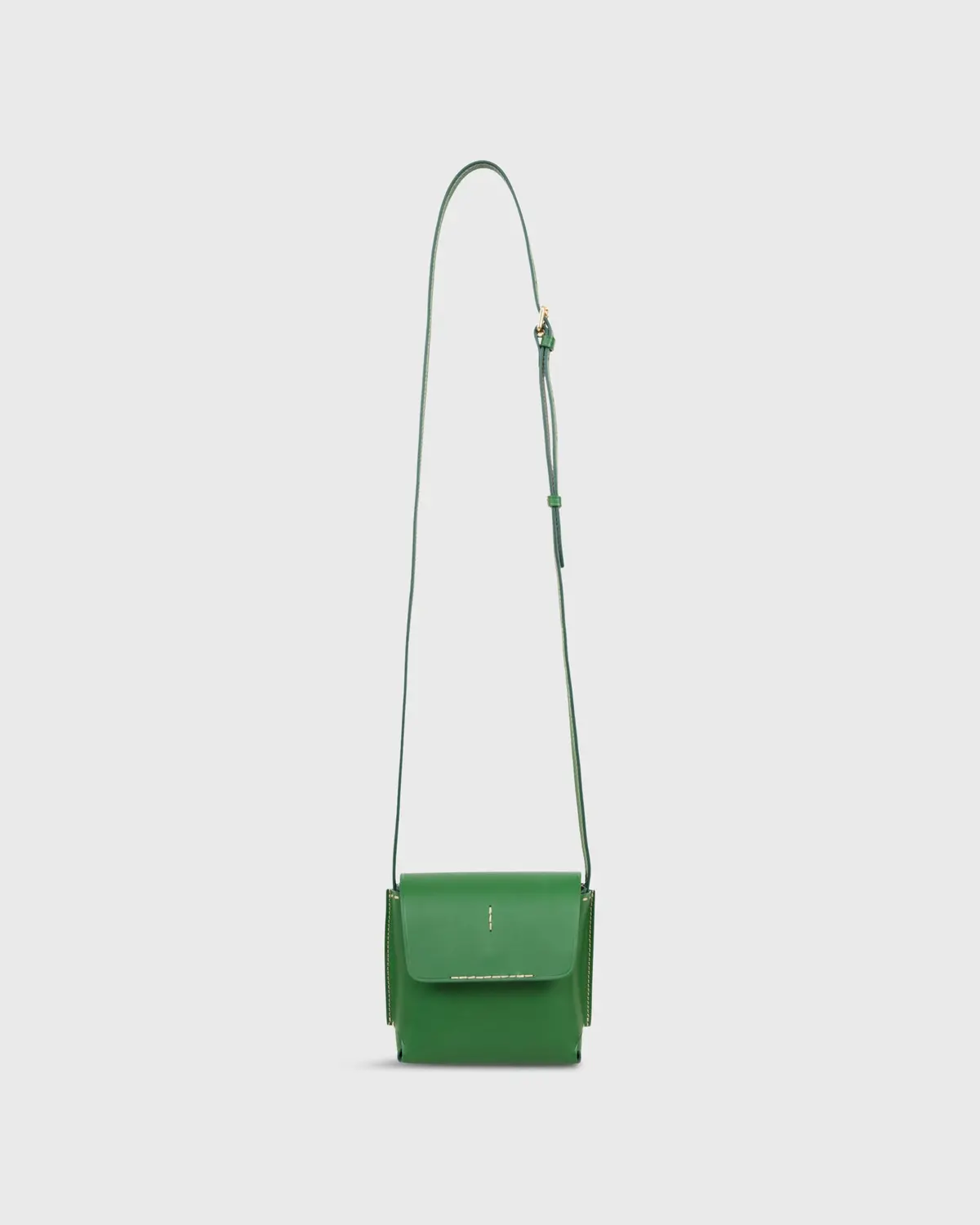 Lucette Crossbody Bag In Green Leather 1