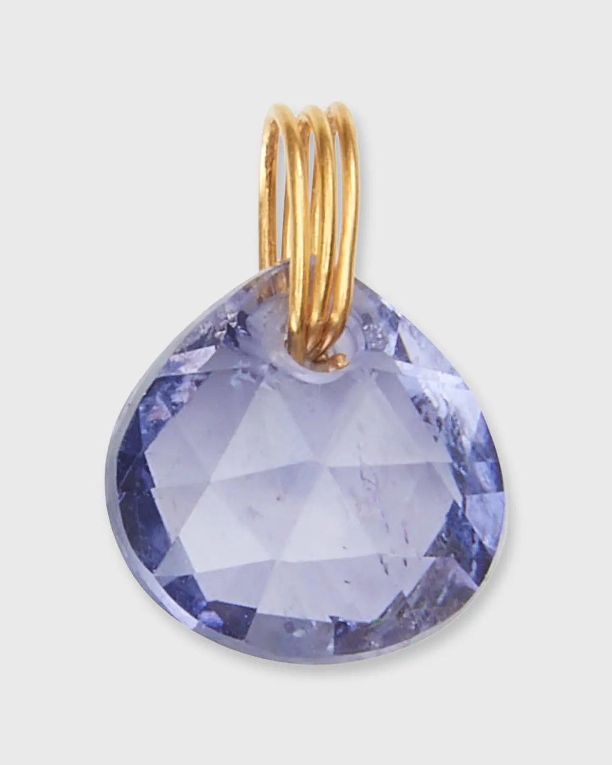 Small Briolette Pendant In Iolite 1