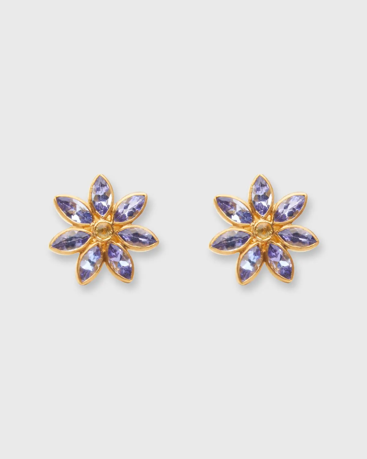 Small Gabrielle Stud Earrings In Tanzanite 1