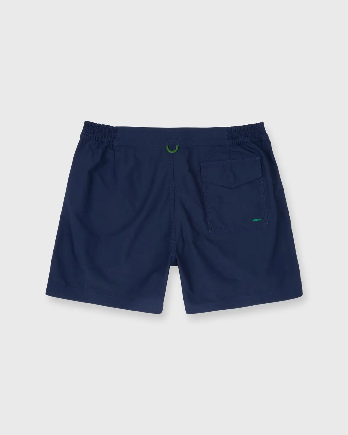 Zip-Front Standard Swim Short In Navy Nylon 3