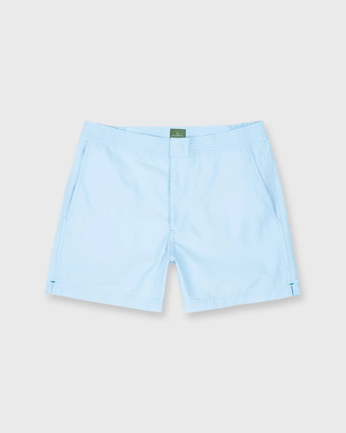 Zip-Front Standard Swim Short In Sky Nylon 1