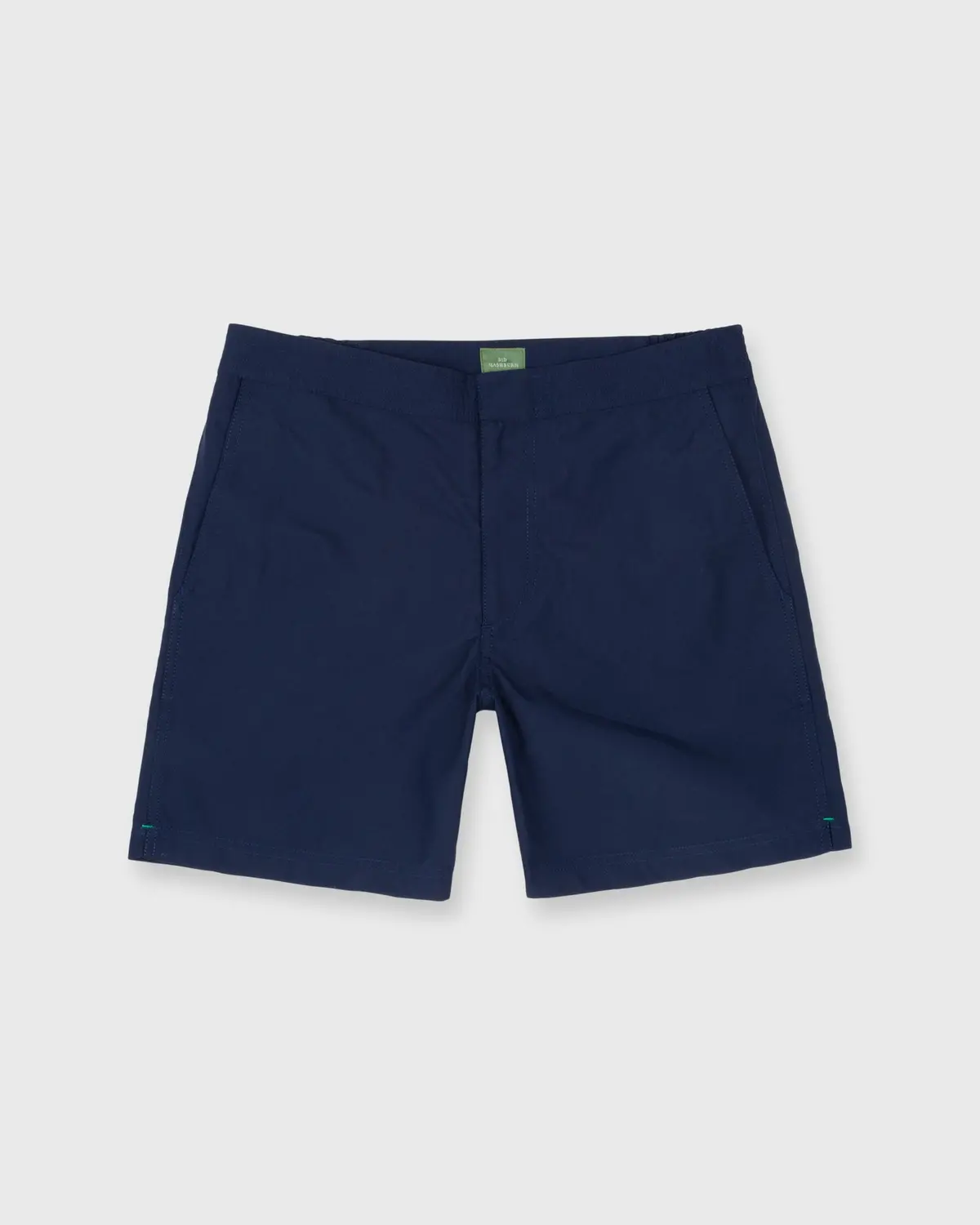 Zip-Front Mid-Length Swim Short In Navy Nylon 1