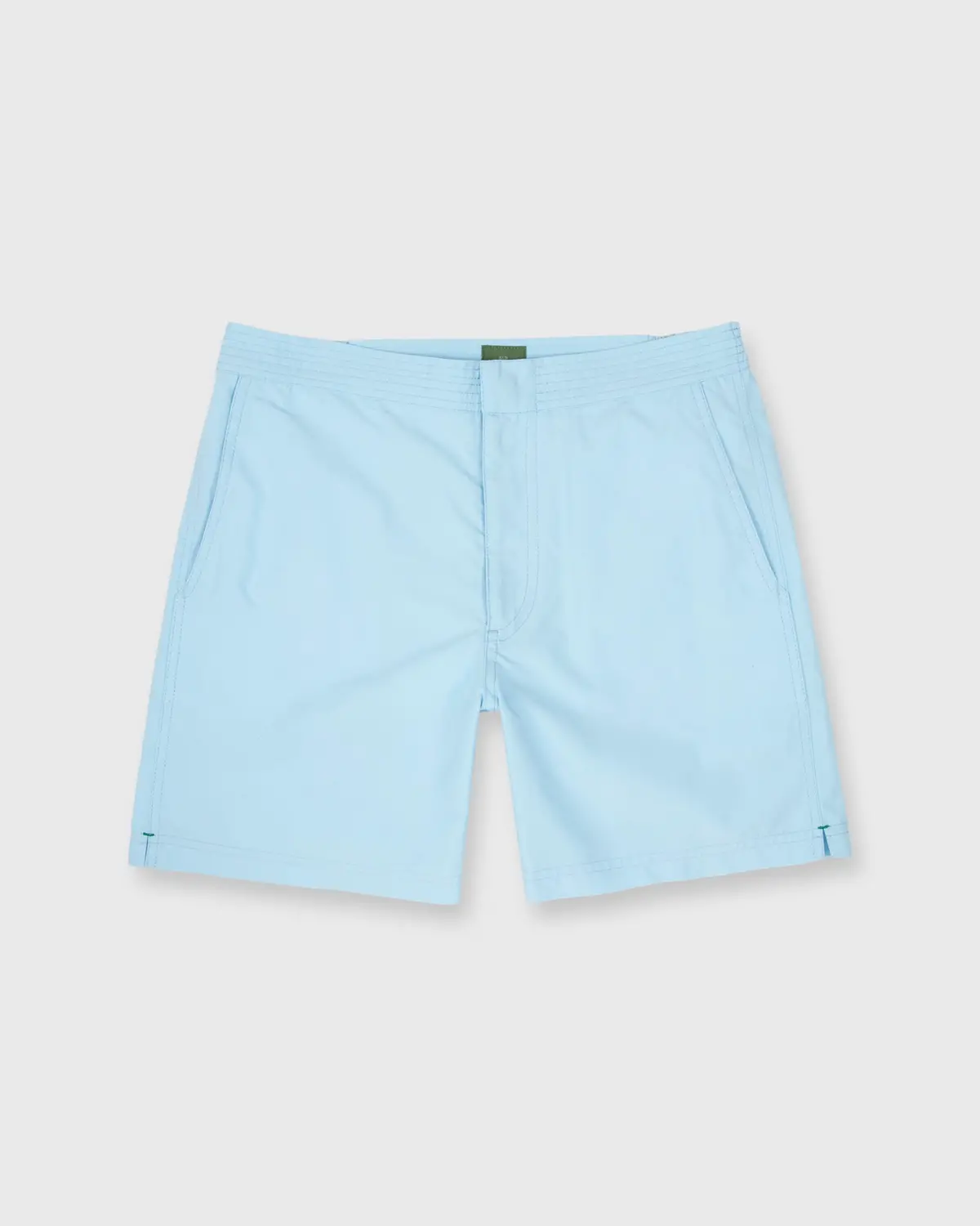 Zip-Front Mid-Length Swim Short In Sky Nylon 1