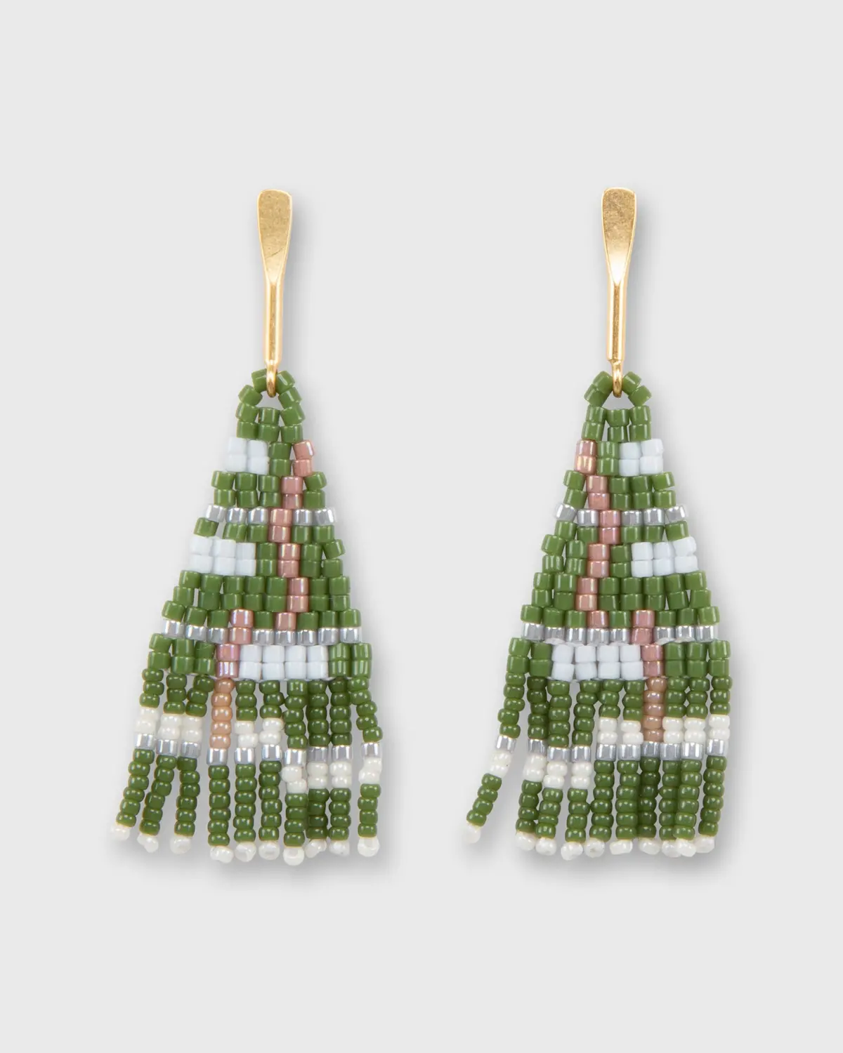 Josie Earrings In Olive 1